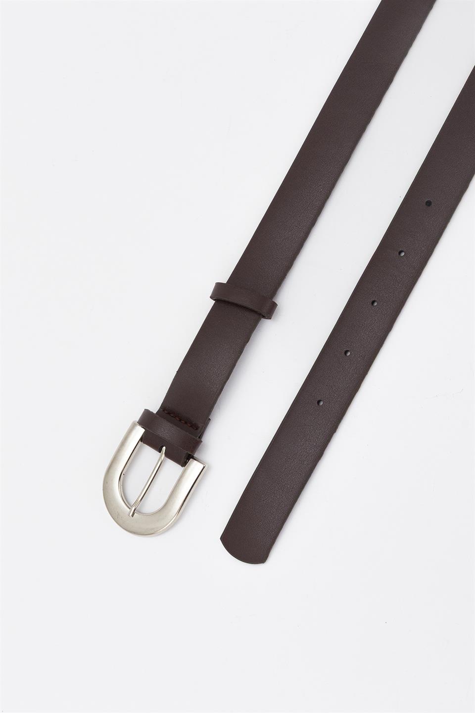 Silver Toka Basic Kemer Kahve