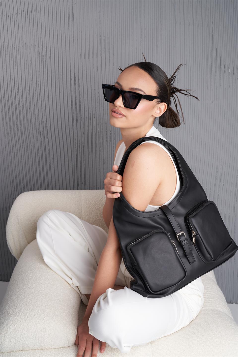 Slash Omuz Çantası Siyah