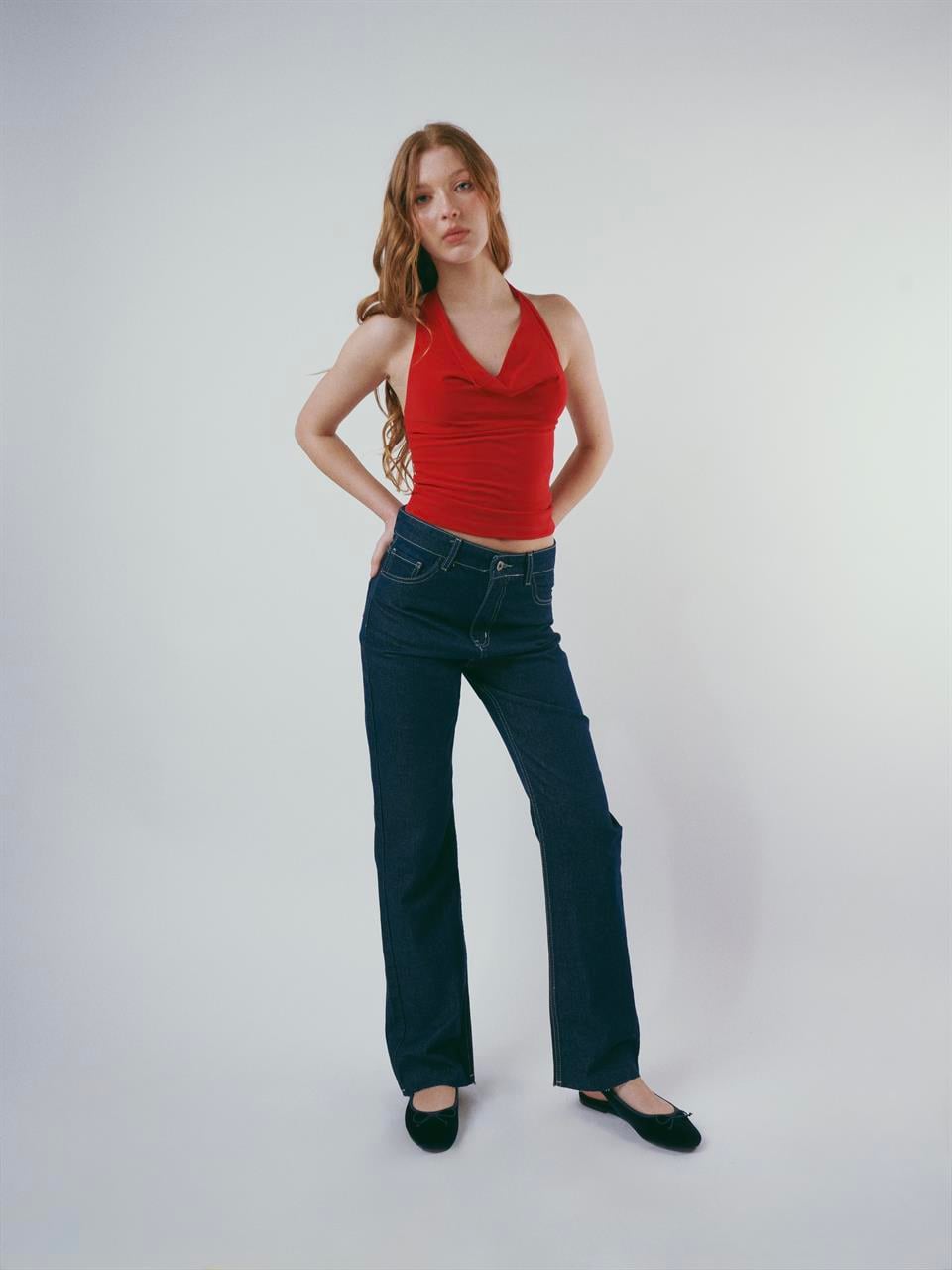 Straight Fit Jean Pantolon Ham Laci