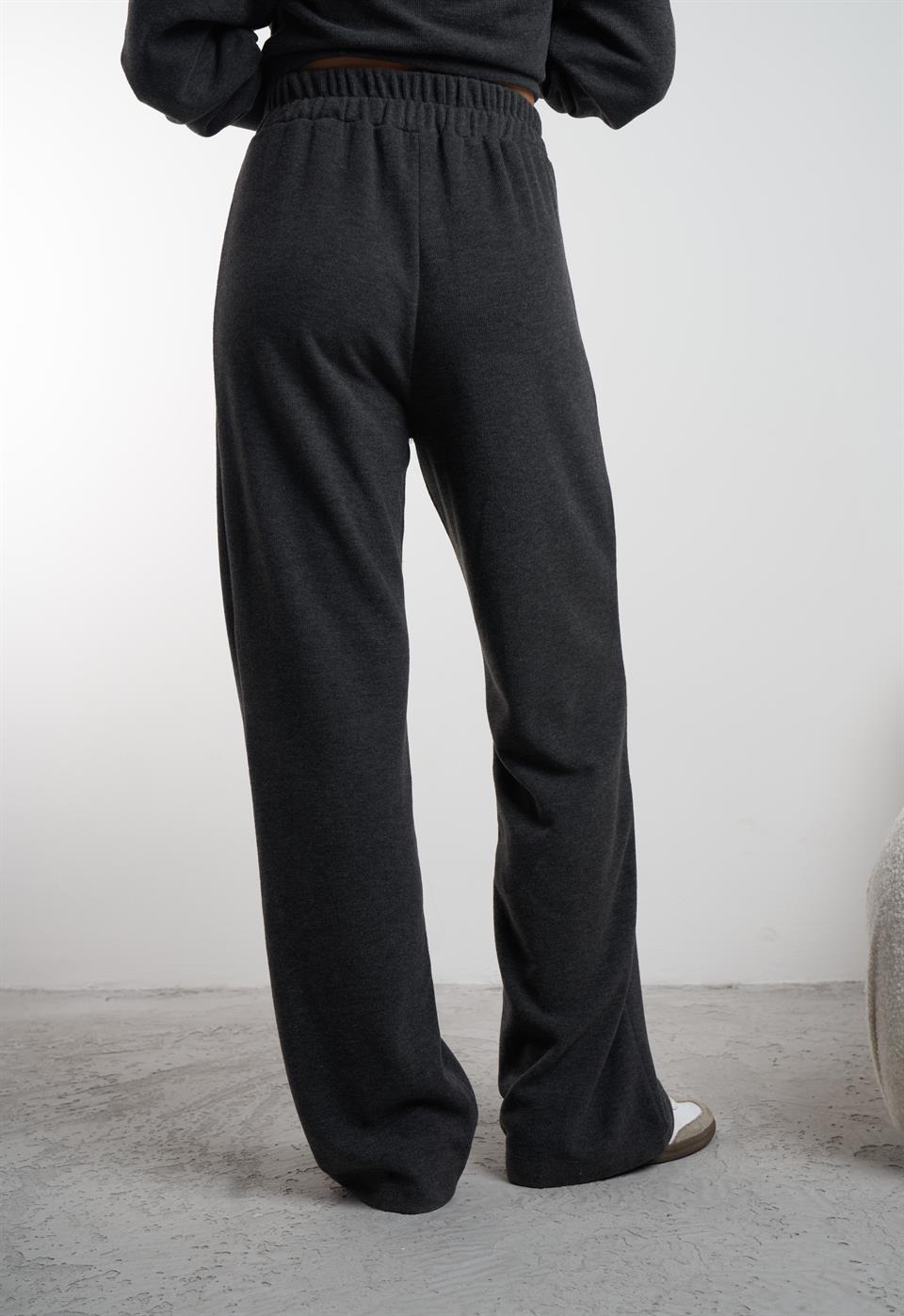 Triko Bol Paça Pantolon Antrasit