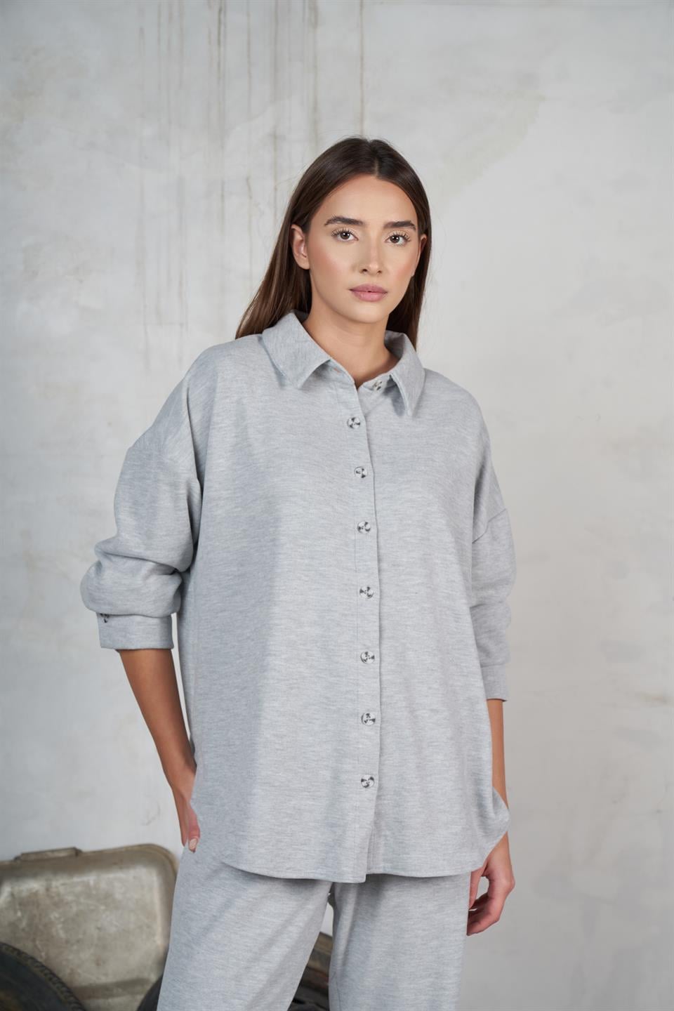 Triko Uzun Kol Gömlek Grimelanj