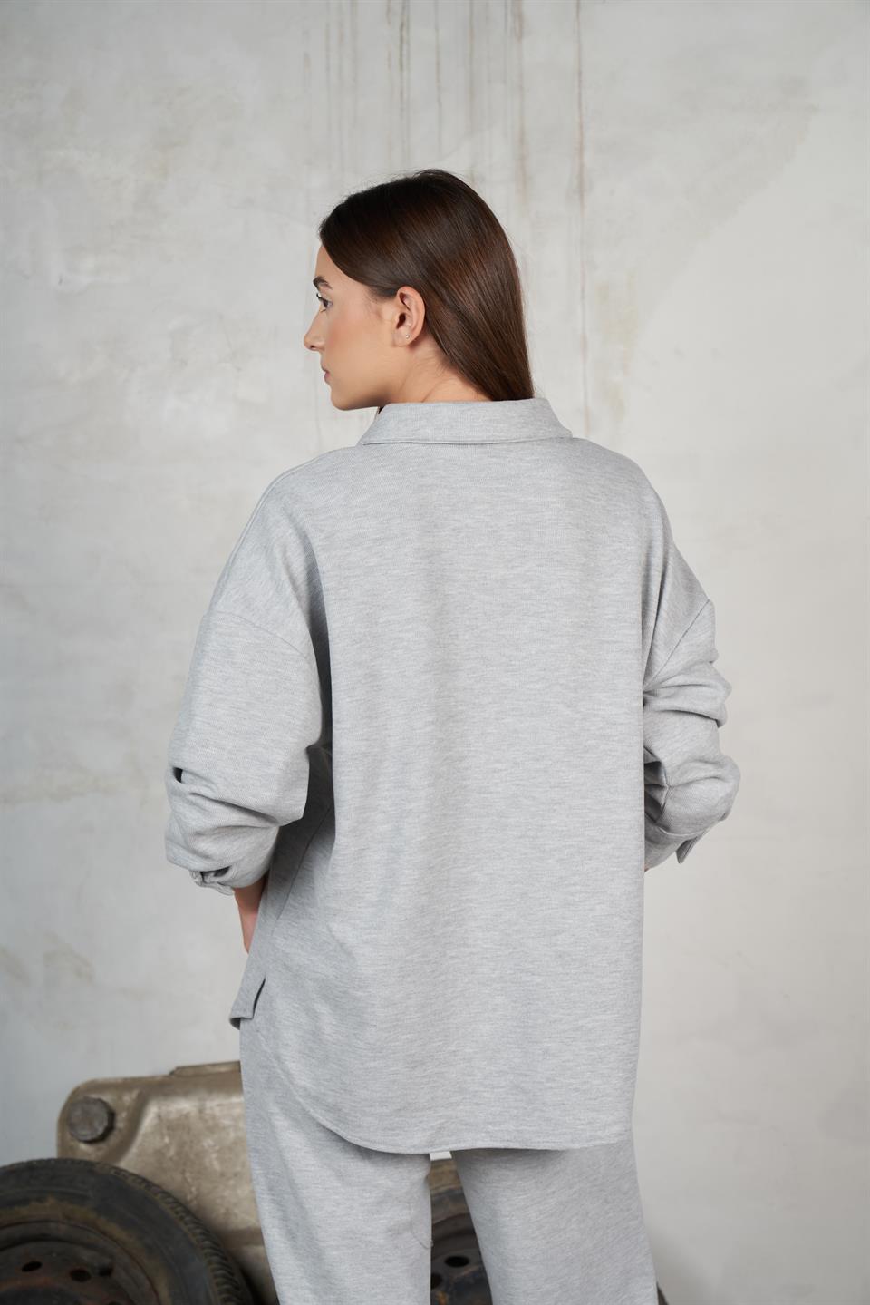 Triko Uzun Kol Gömlek Grimelanj