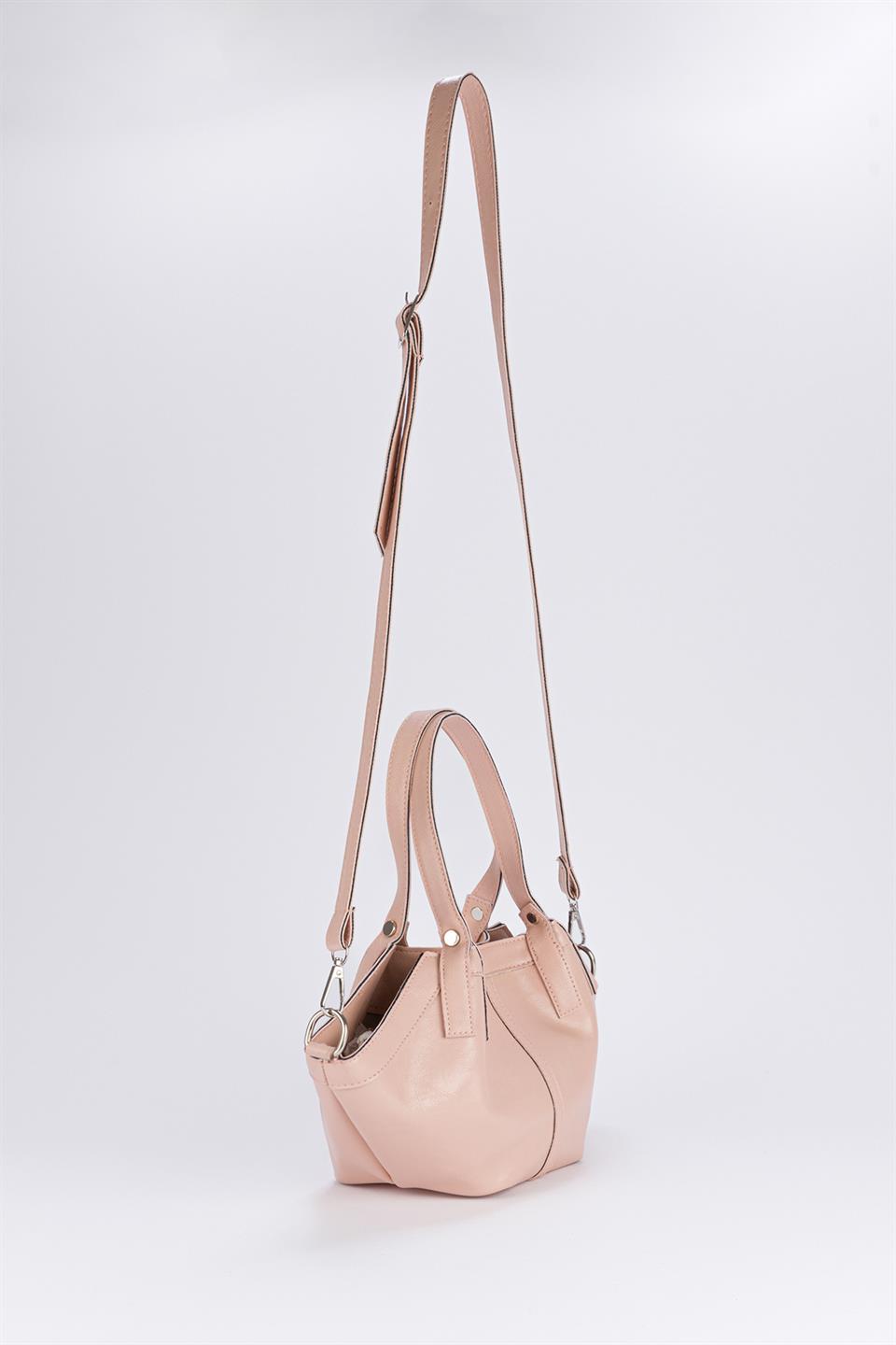 Vintage Çapraz Çanta Toz Pembe