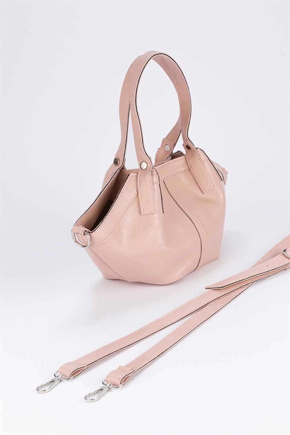 Vintage Çapraz Çanta Toz Pembe