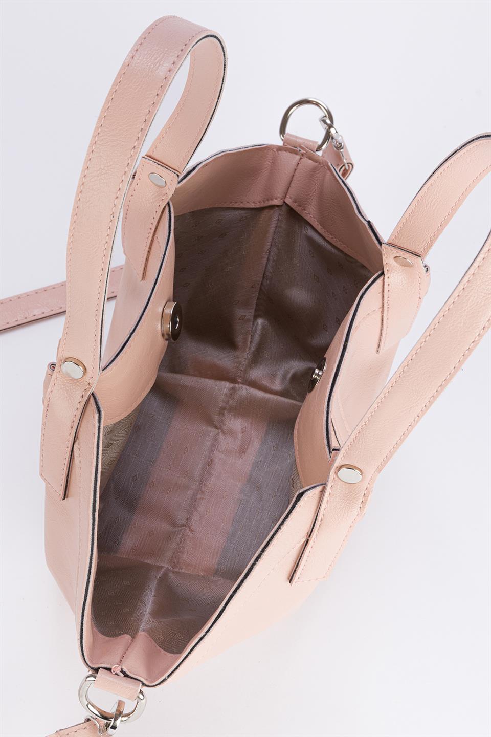 Vintage Çapraz Çanta Toz Pembe