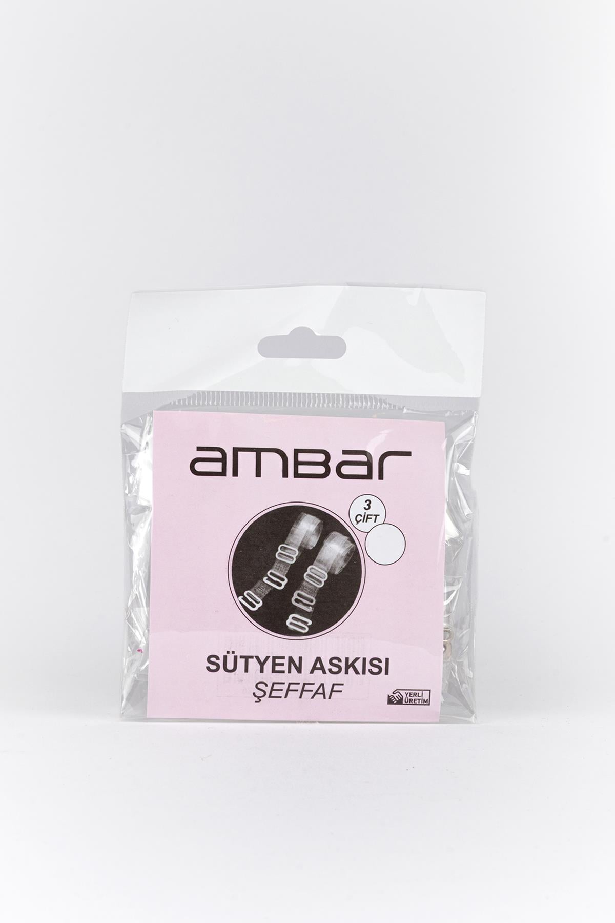 3'lü Sütyen Askısı Şeffaf