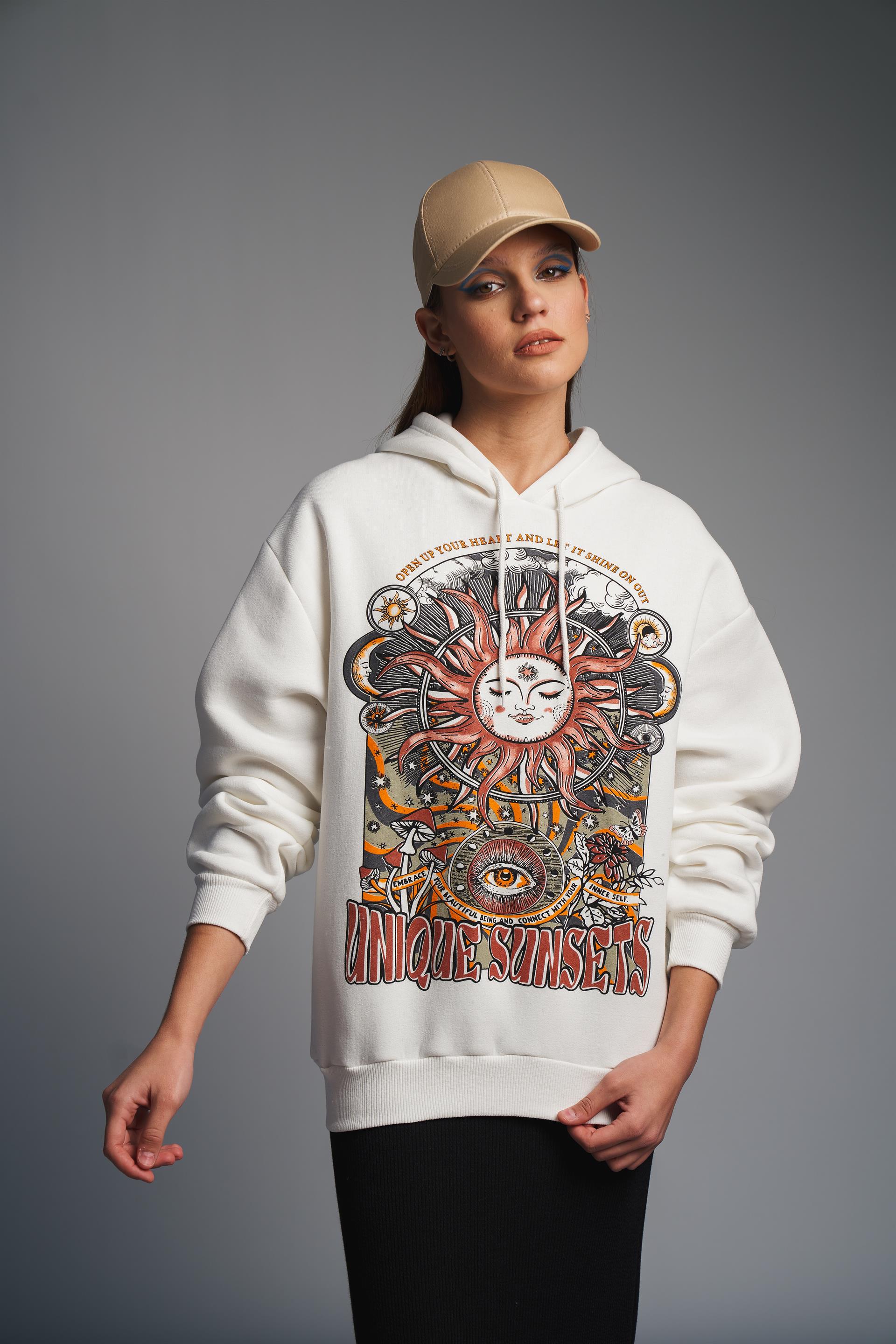 Astroloji Baskılı Sweatshirt