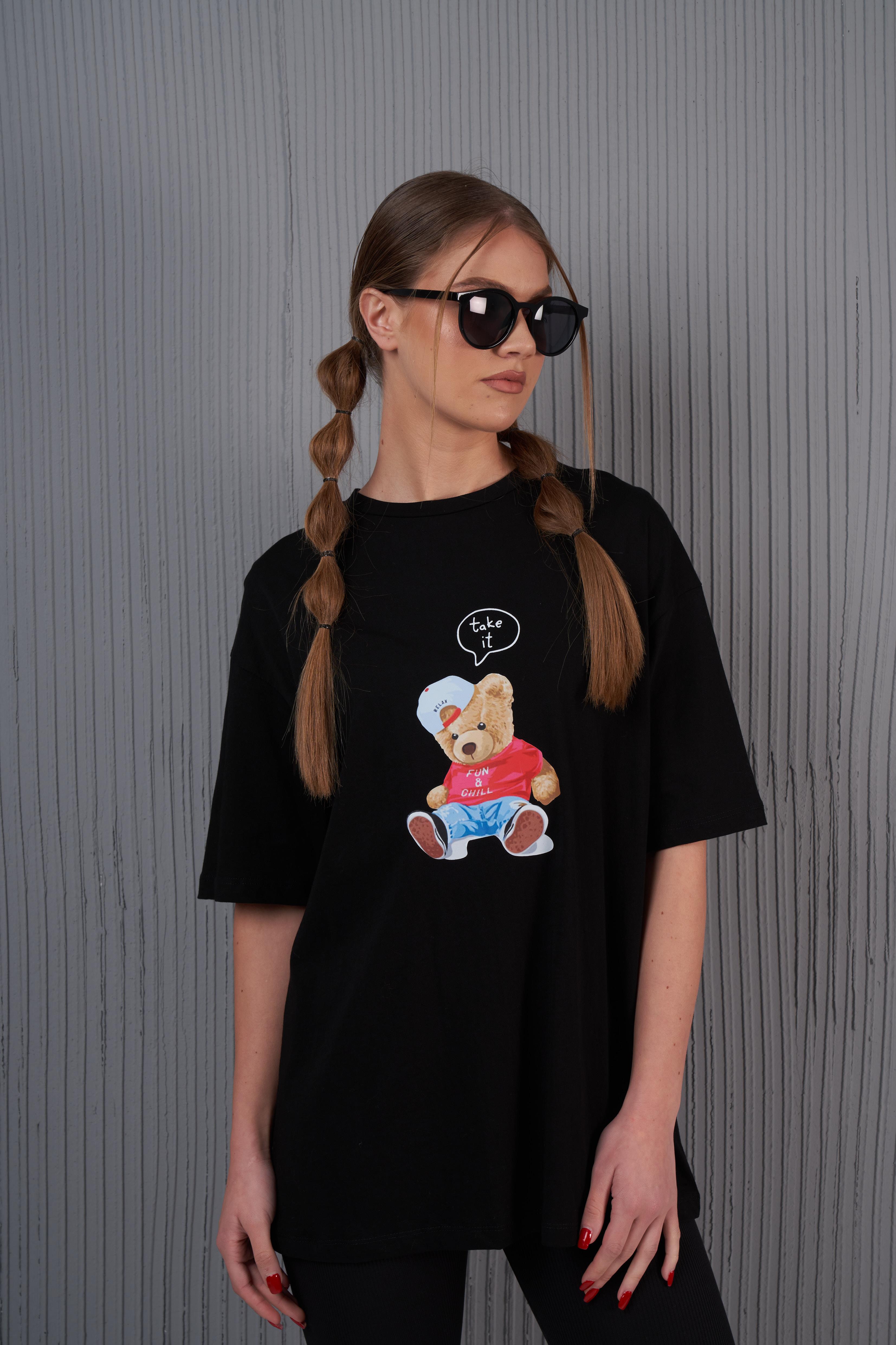 Ayıcık Baskılı T-shirt