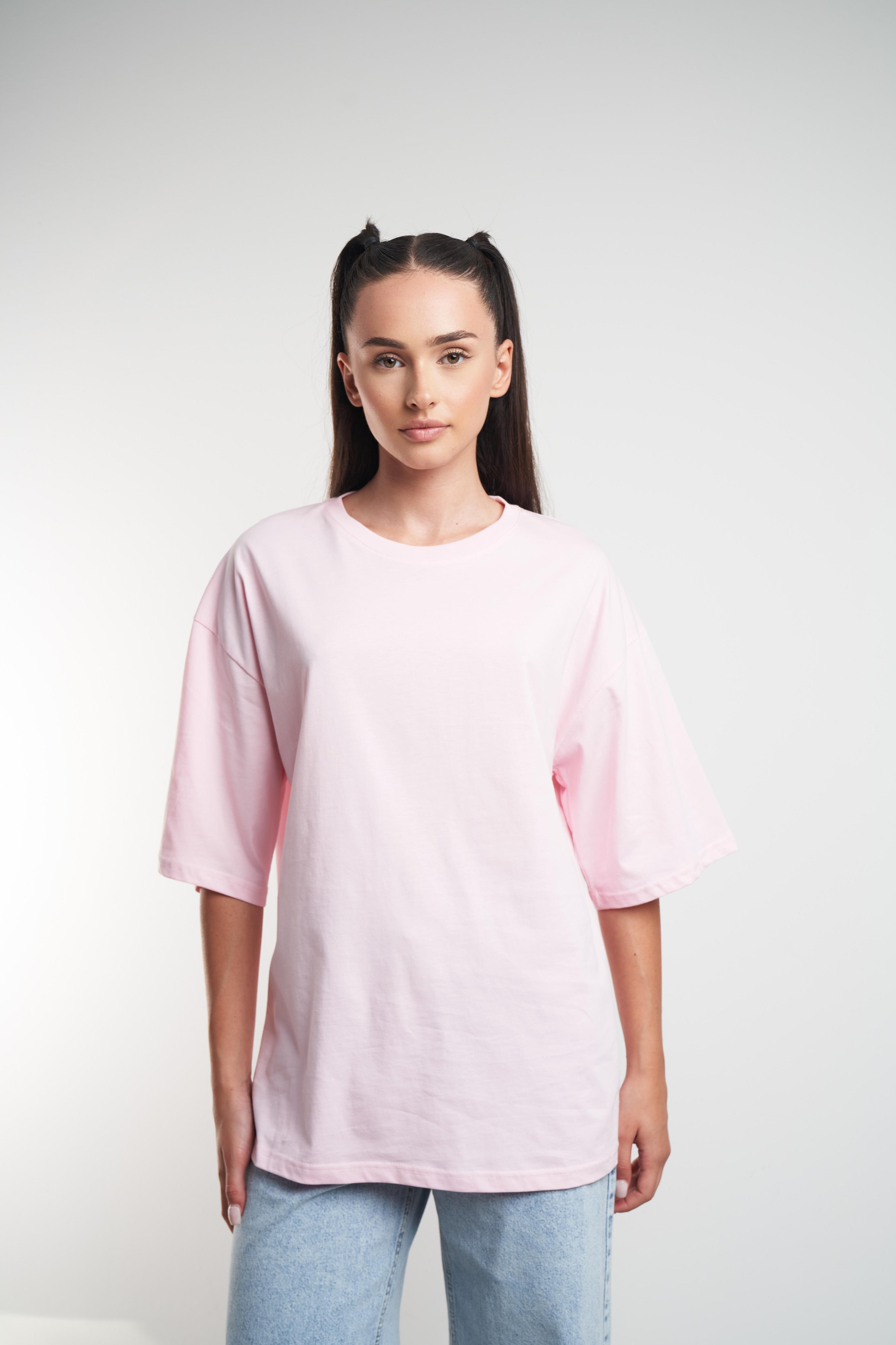 Basic Kısa Kol T-shirt Toz Pembe