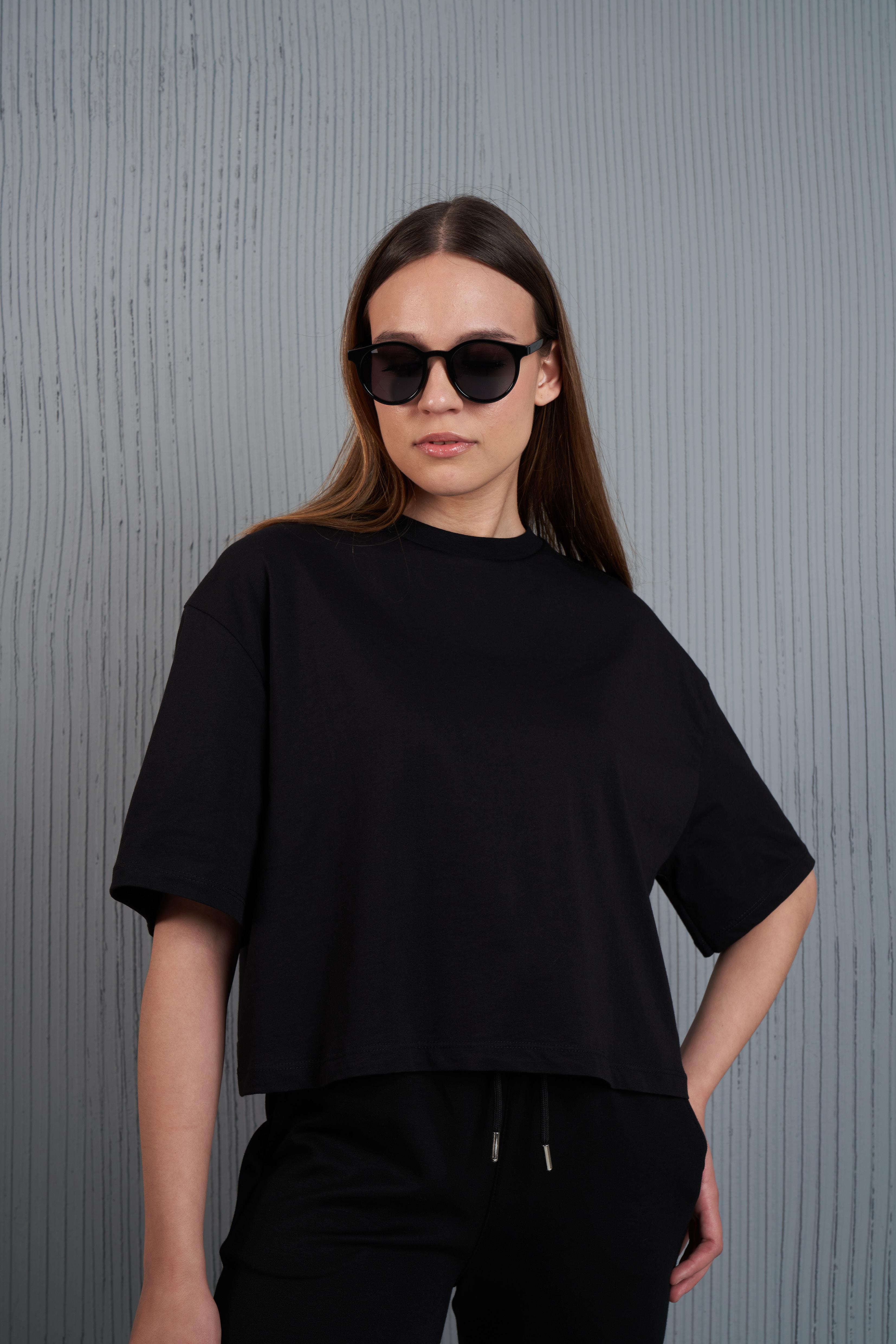 Basic Kısa T-shirt Siyah