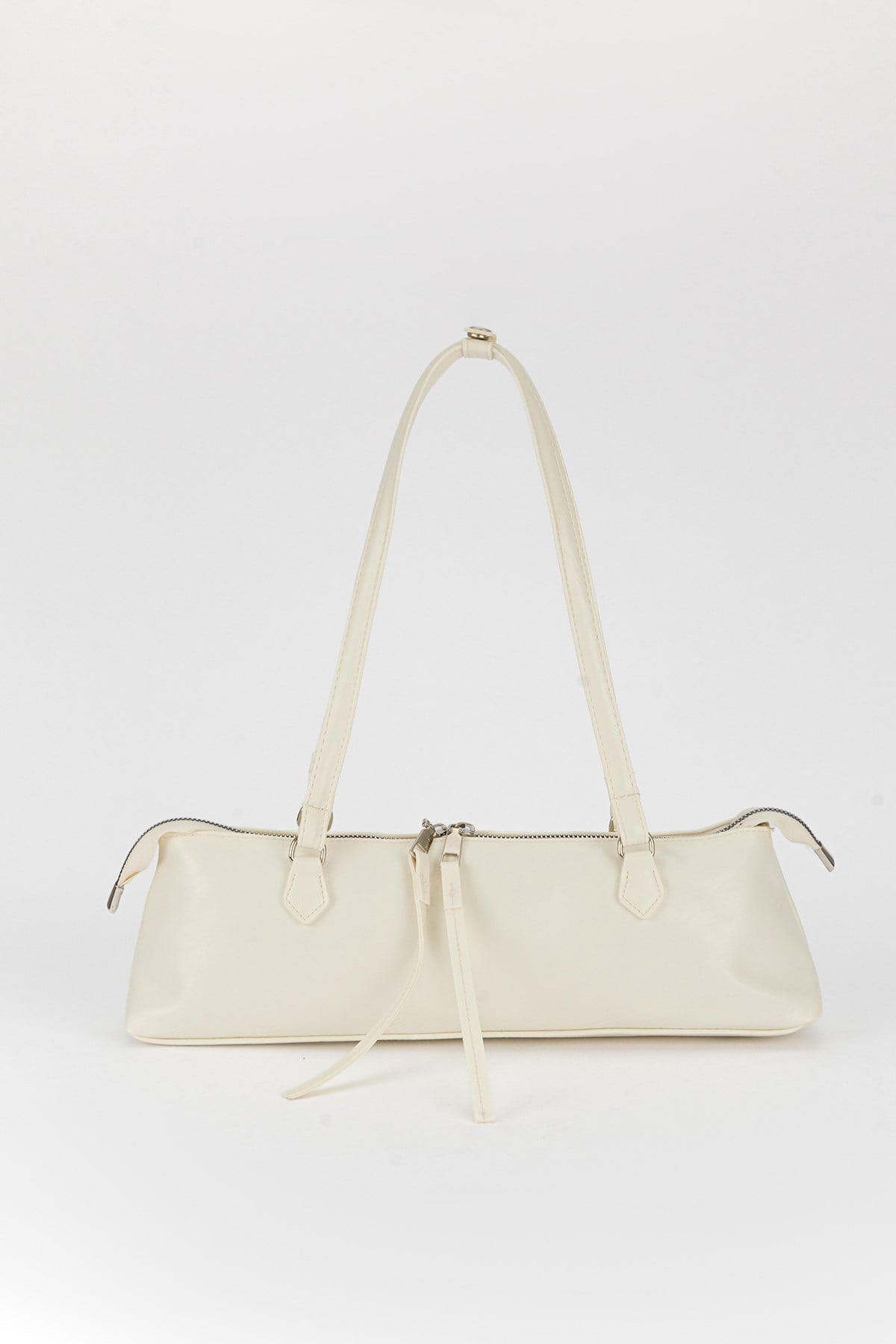 Basic Long Baget Çanta Ekru