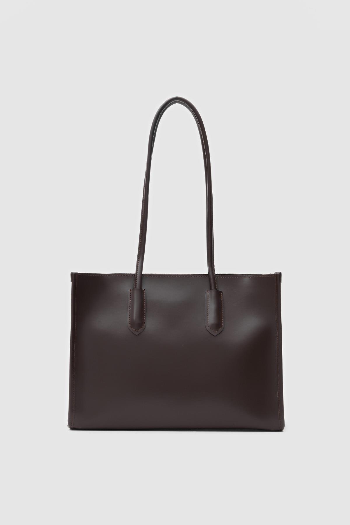 Basic Omuz Çantası Acı Kahve