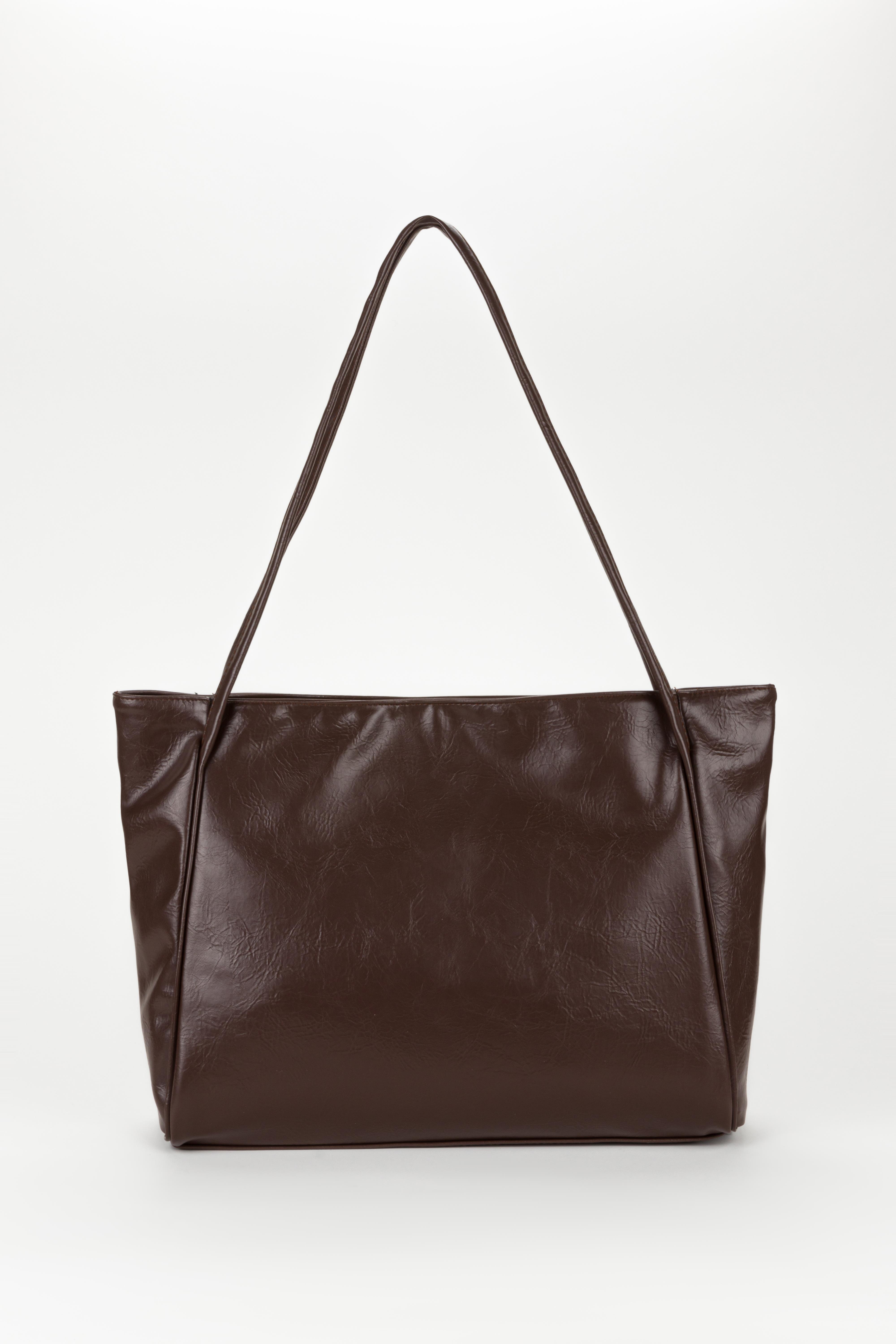 Basic Salaş Omuz Çantası Acı Kahve