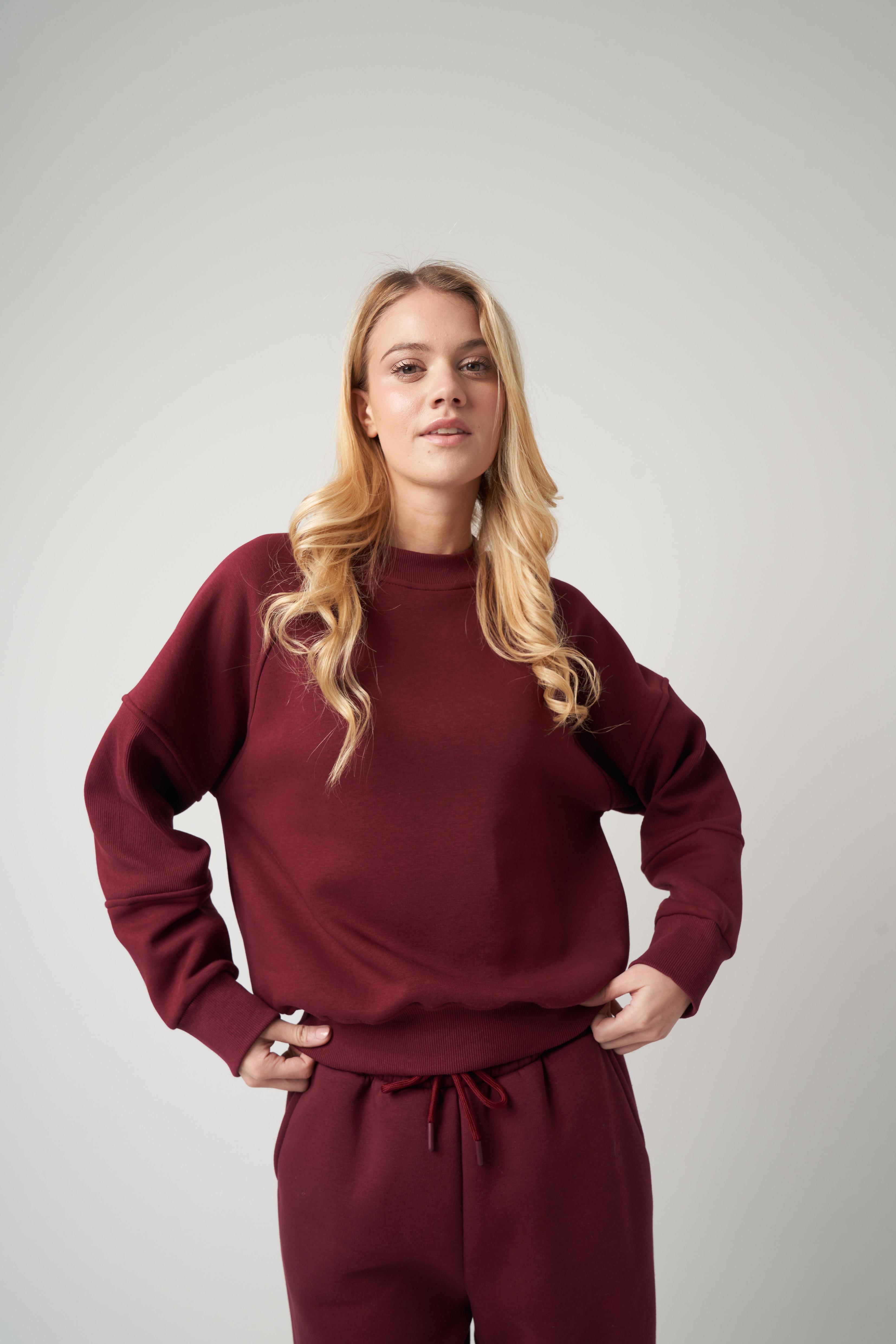 Basic Sweatshirt Bordo