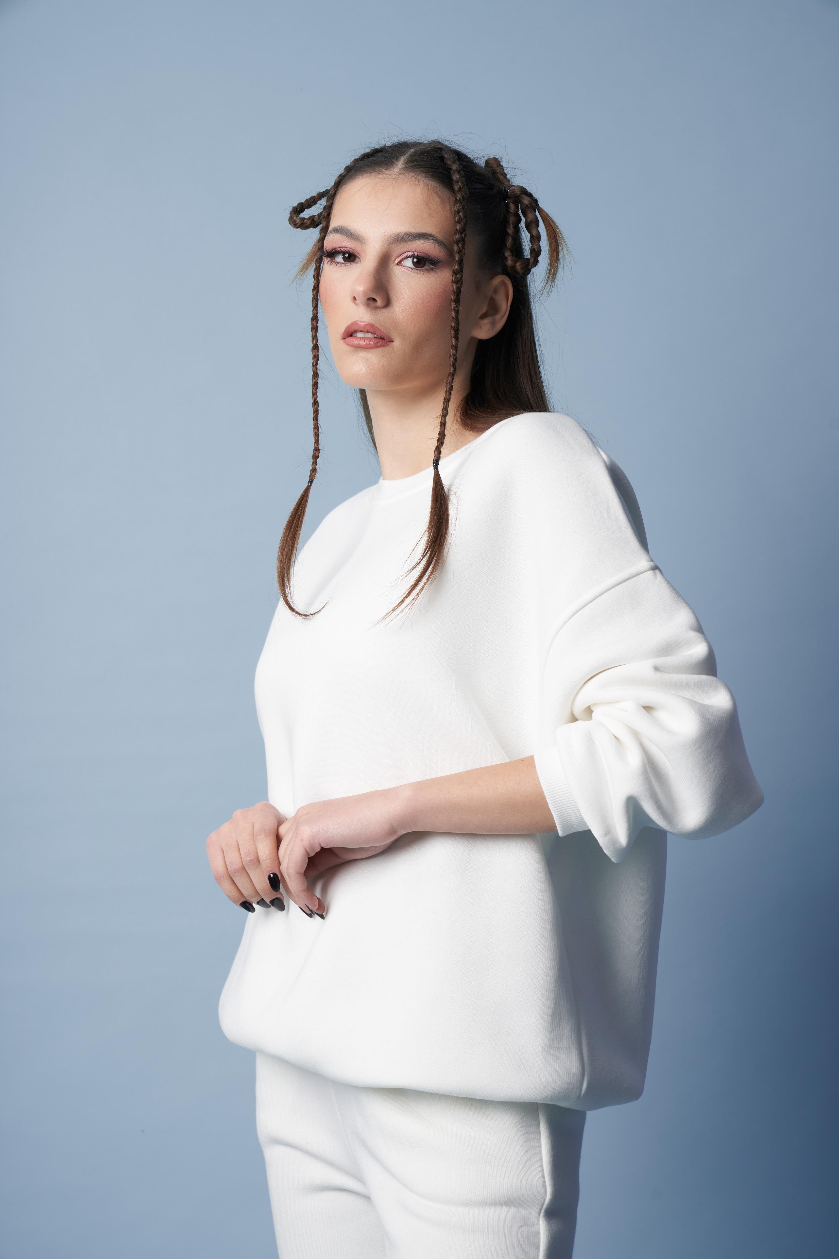 Basic Sweatshirt Ekru