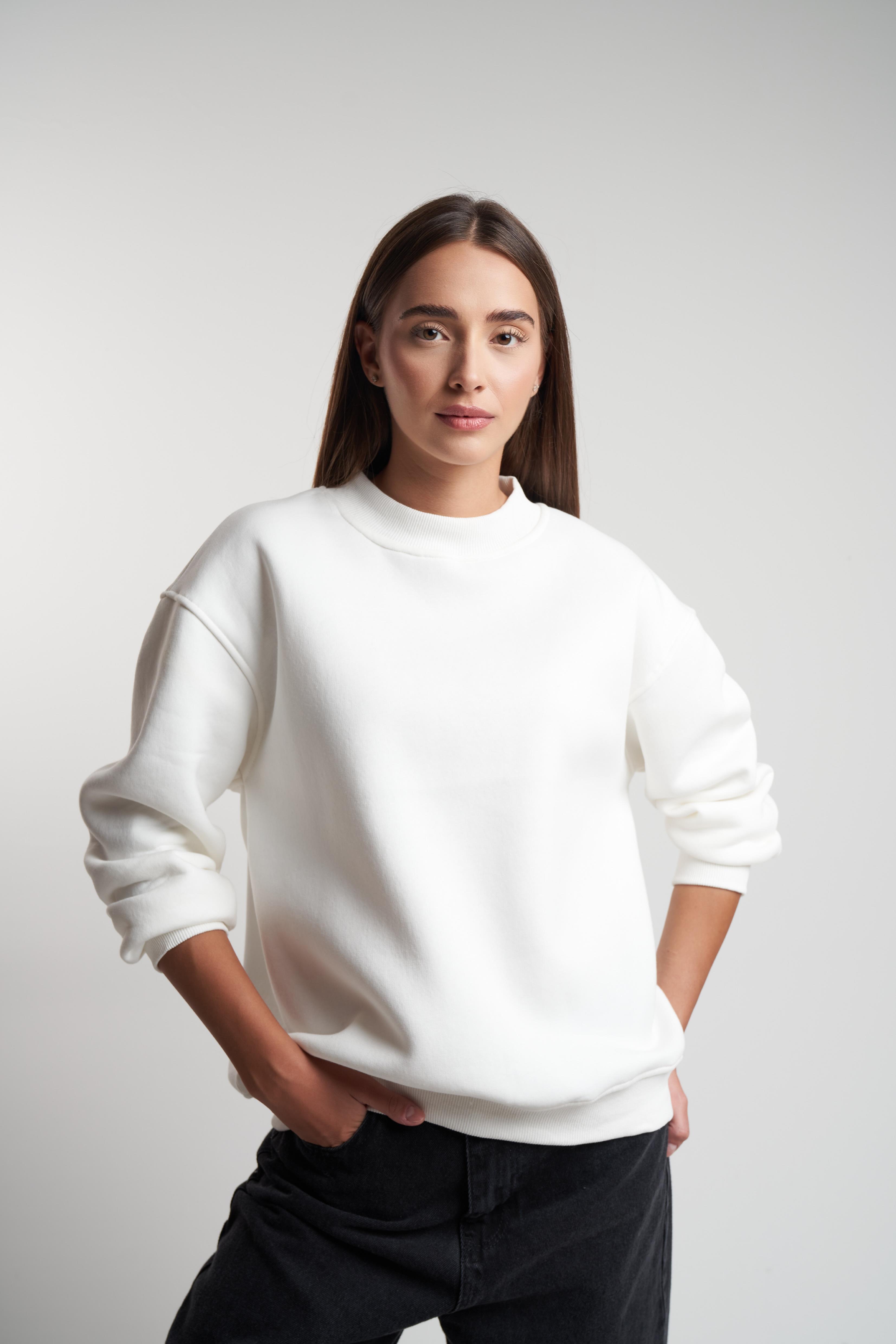 Basic Sweatshirt Ekru