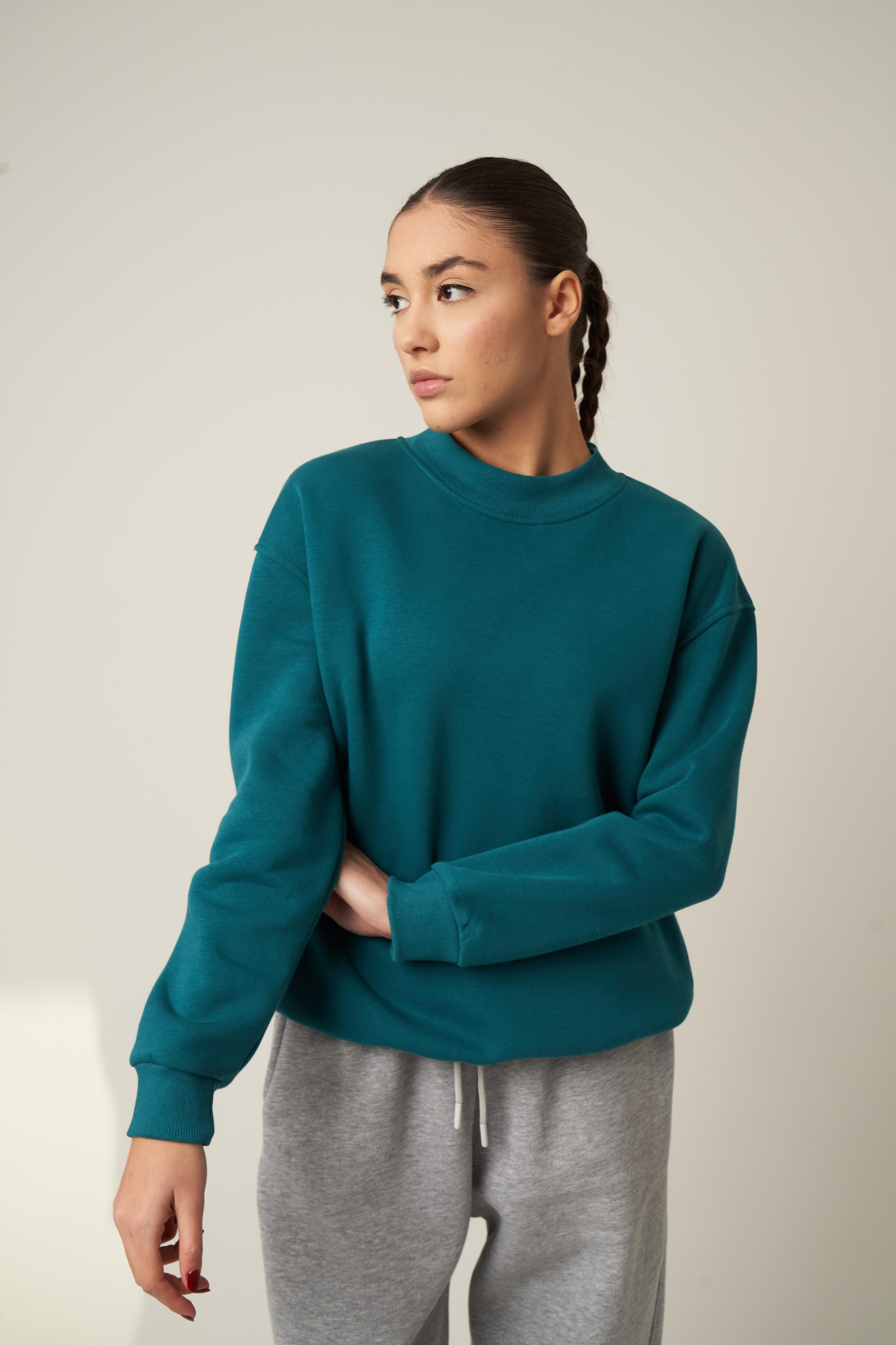 Basic Sweatshirt Petrol