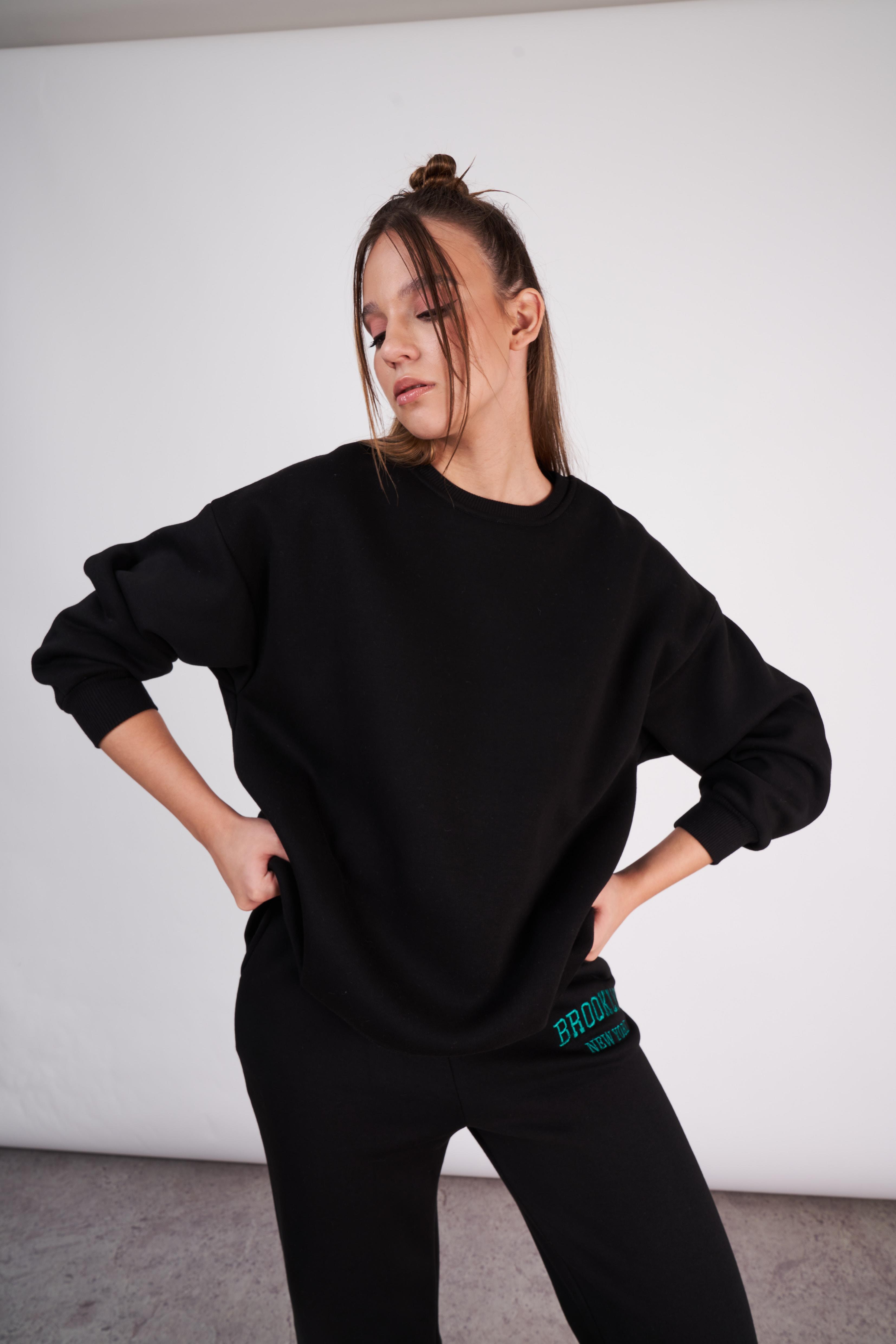 Basic Sweatshirt Siyah