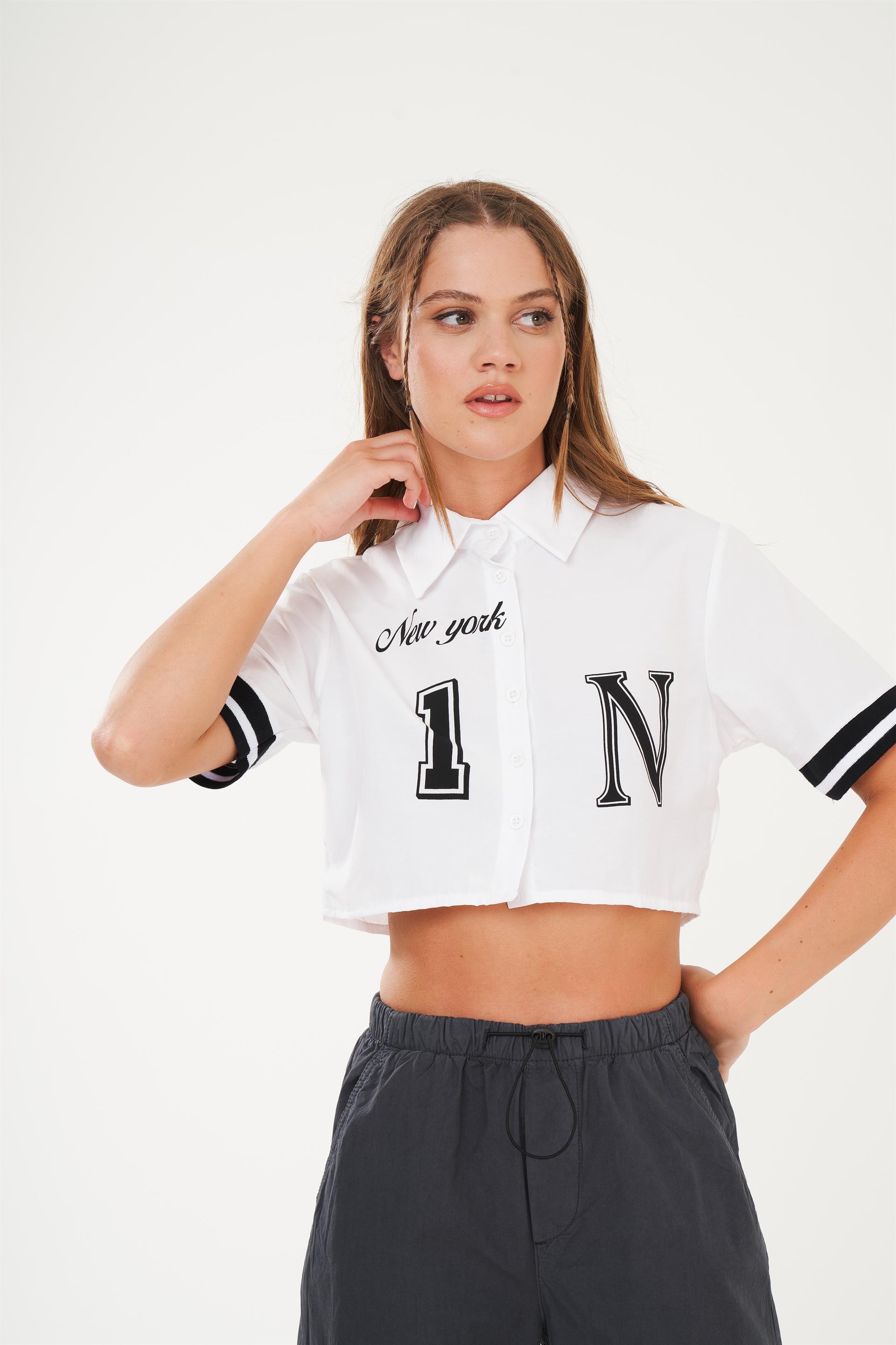 Baskılı Kısa Gömlek