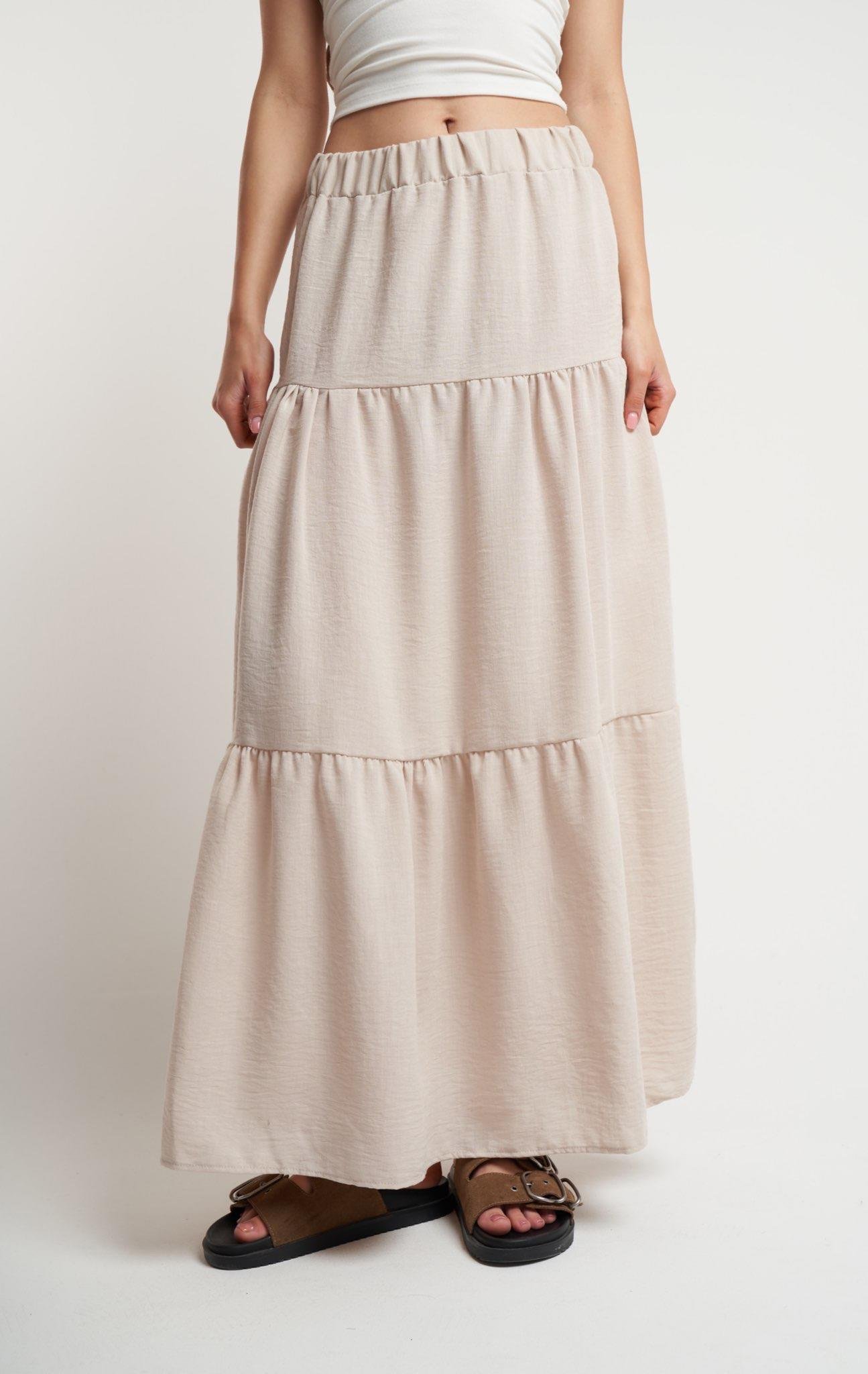 Bel Lastik Ayrobin Uzun Etek Taş