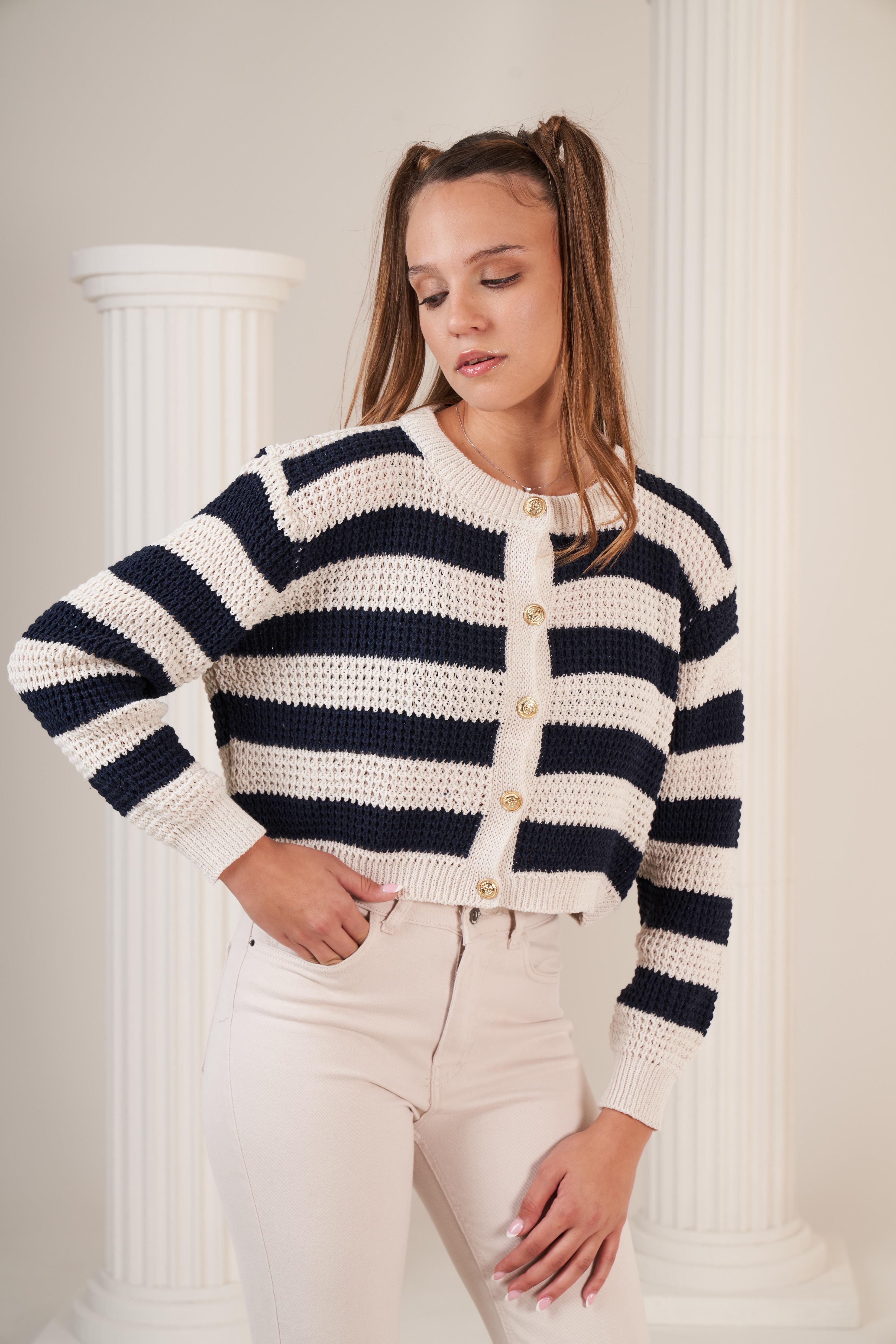 Bisiklet Yaka Kısa Hırka