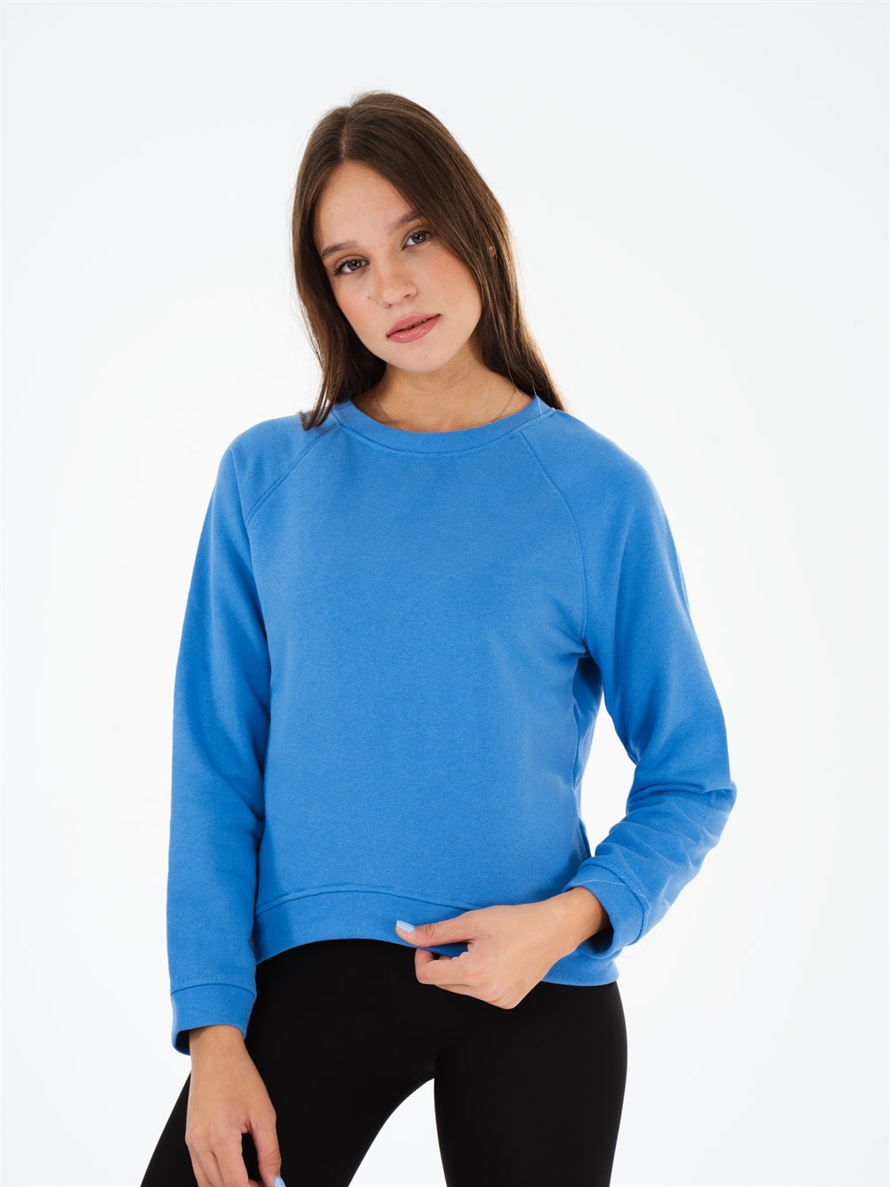Bisiklet Yaka Sweatshirt