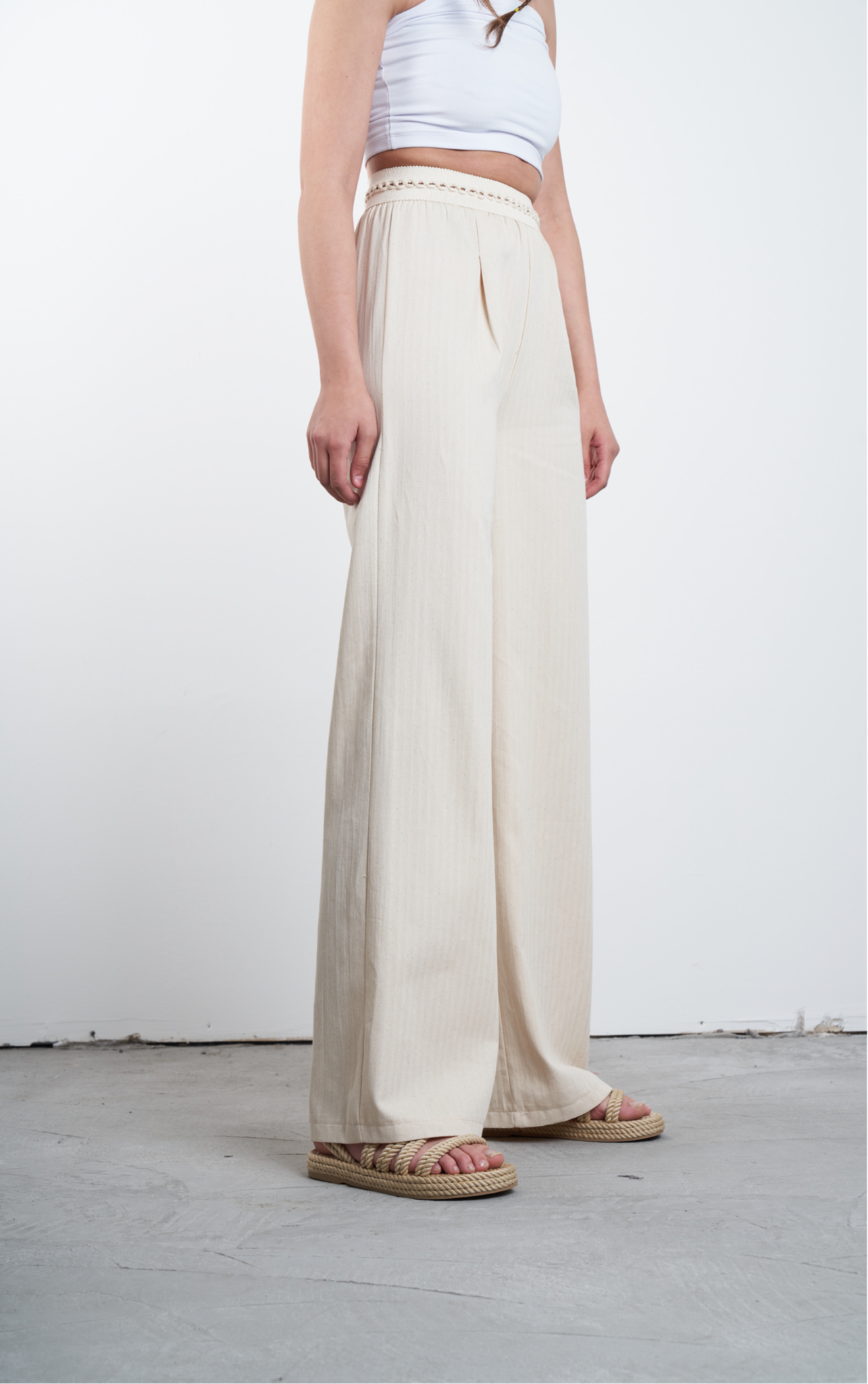 Bol Paça Gabardin Pantolon Natural