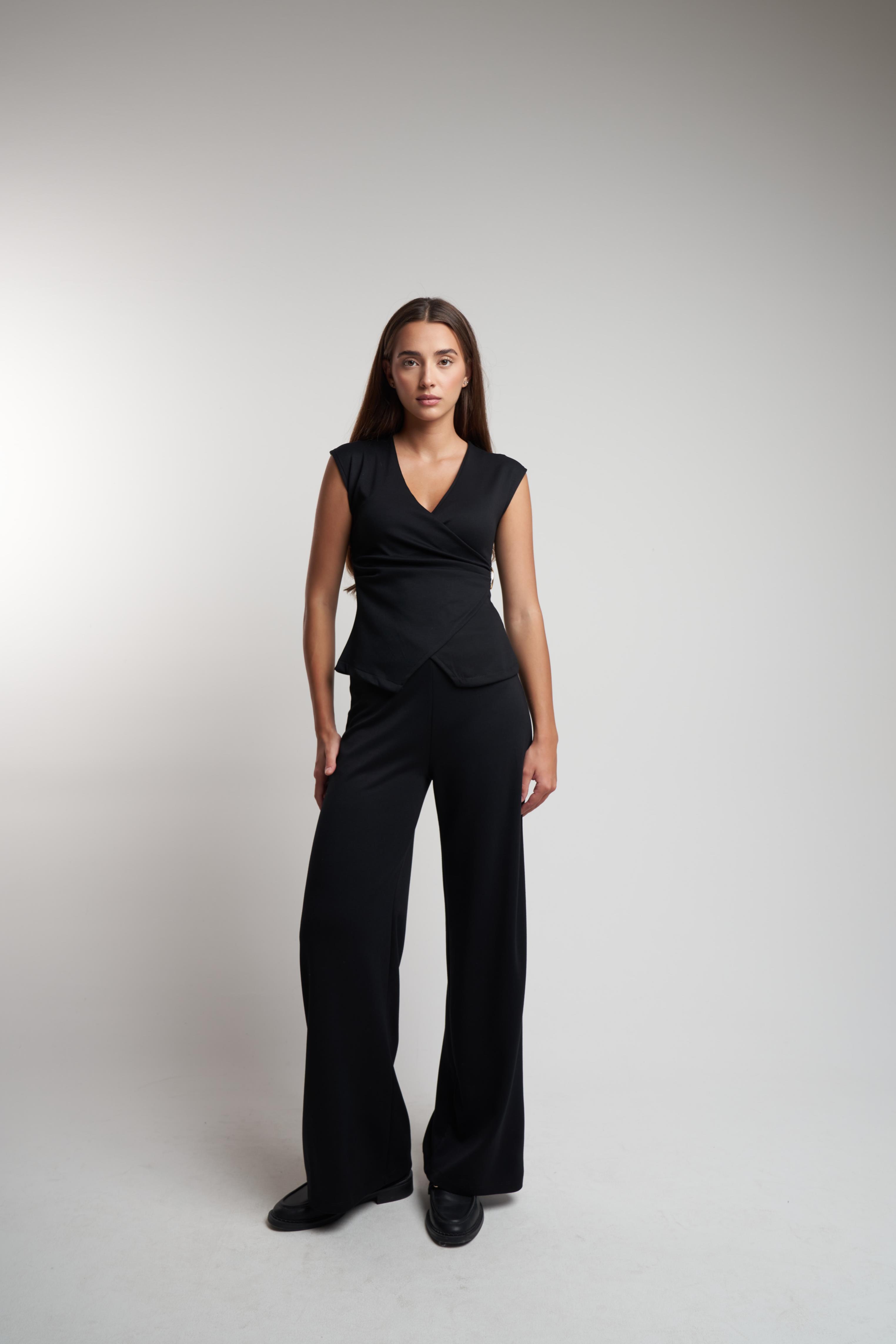 Bol Paça Pantolon Siyah