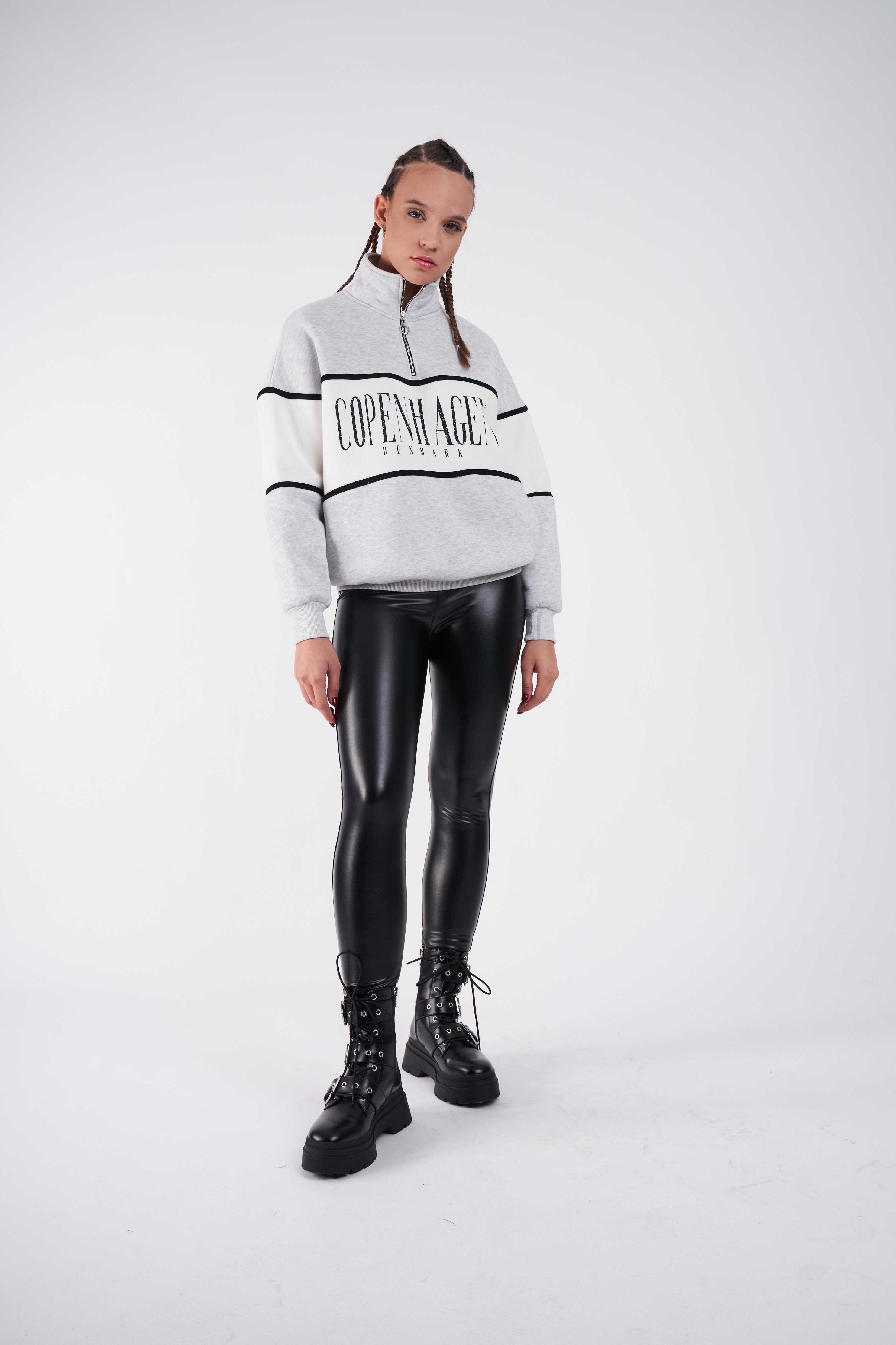 Copanhagen Baskılı Sweatshirt Karmelanj