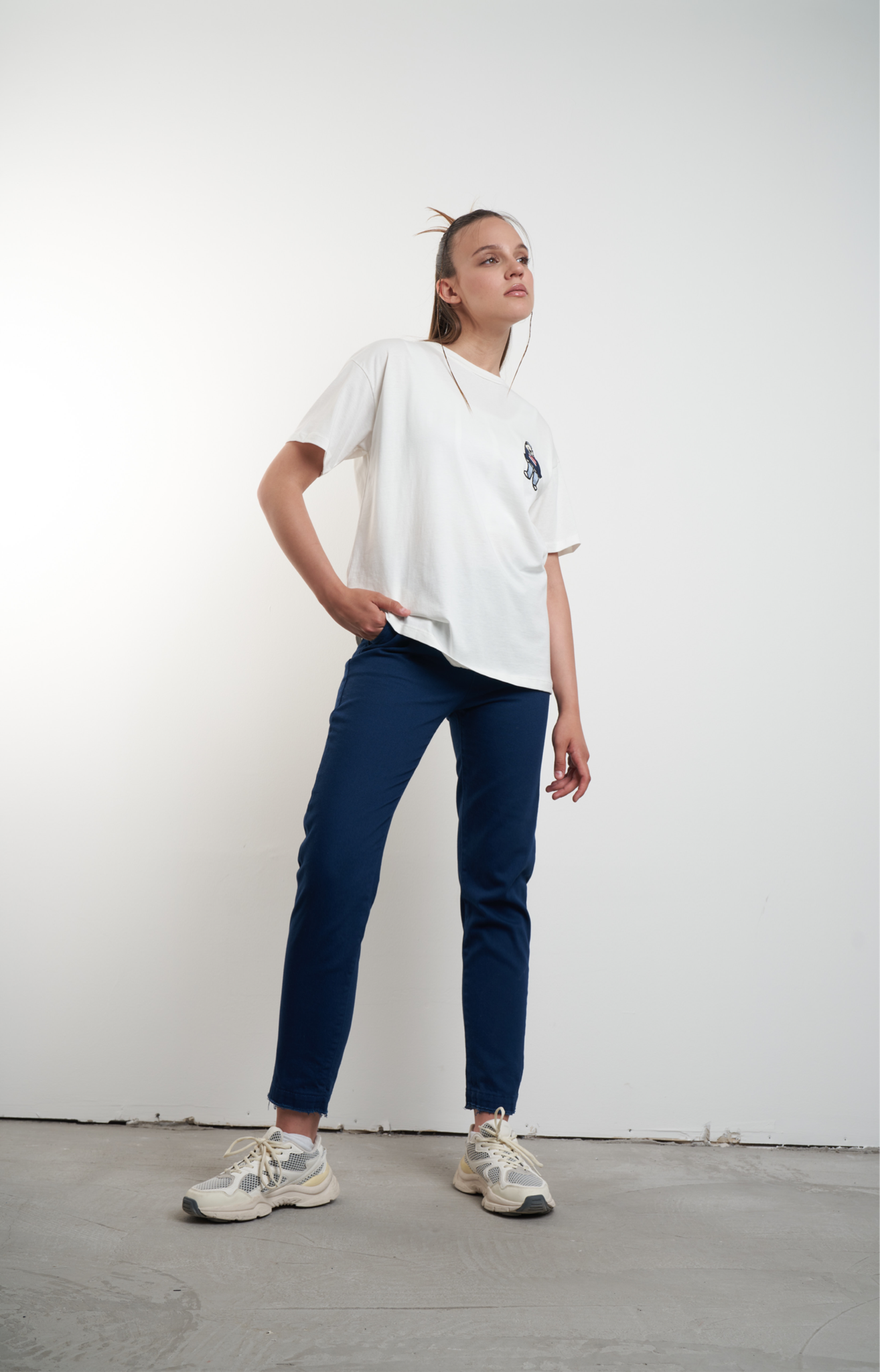 Dar Paça Pantolon Lacivert