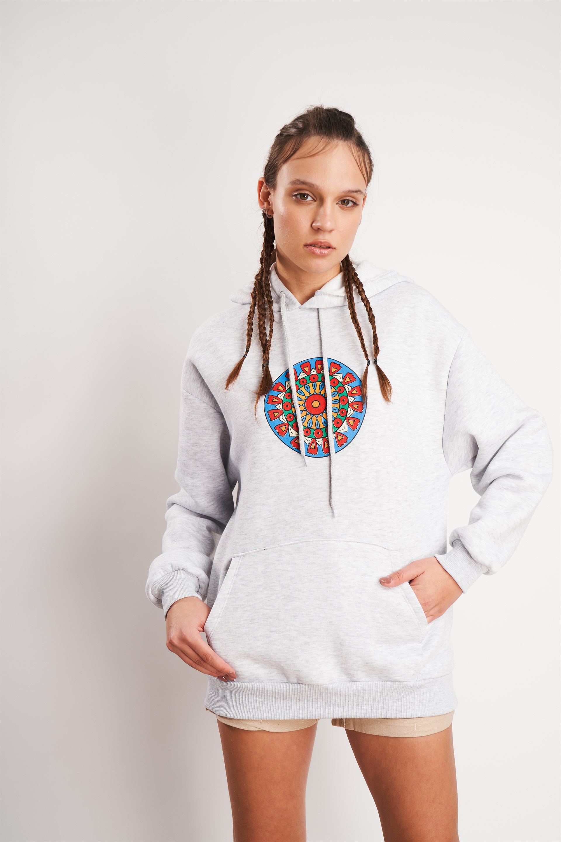 Desen Baskılı Sweatshirt
