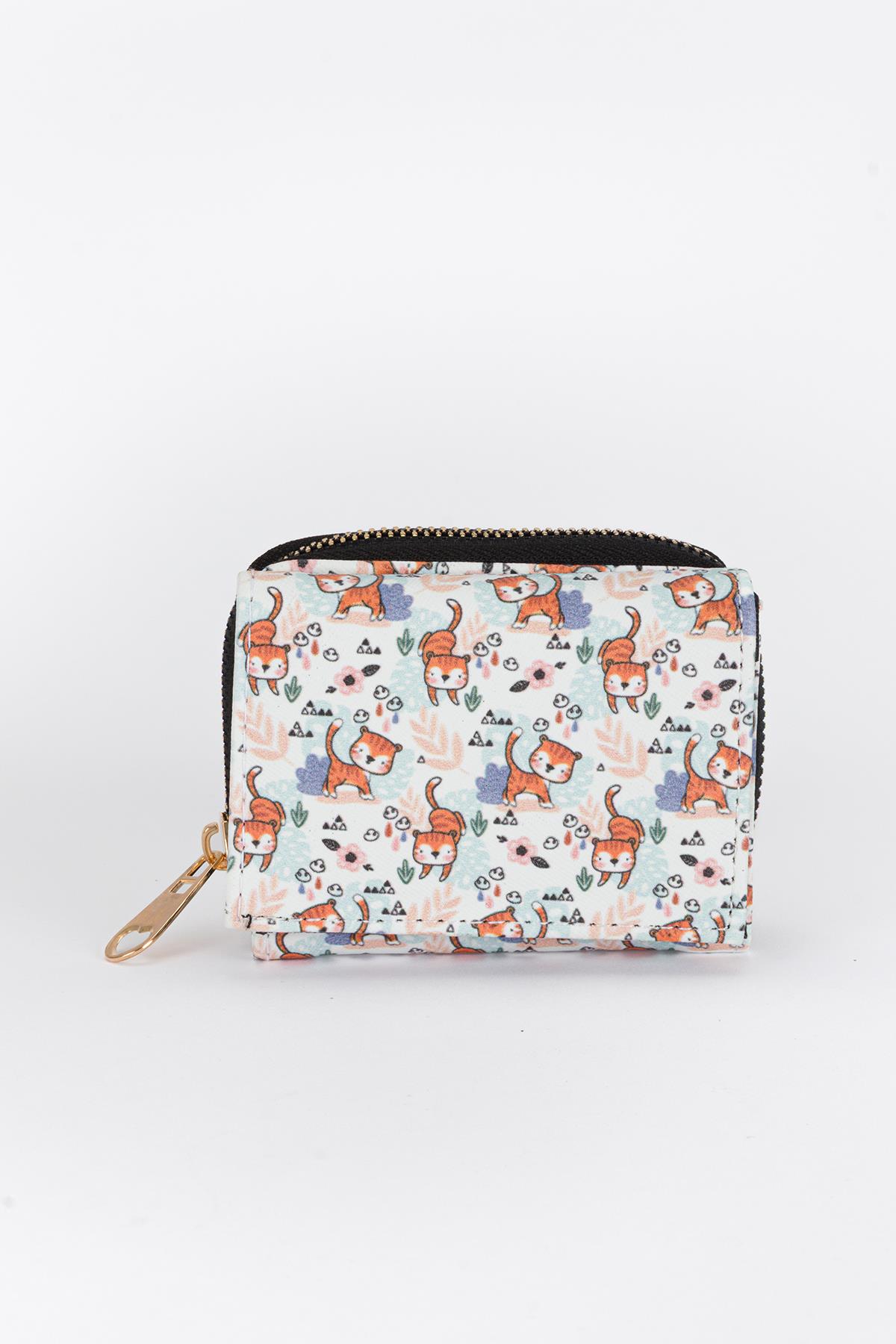 Desenli Mini Cüzdan