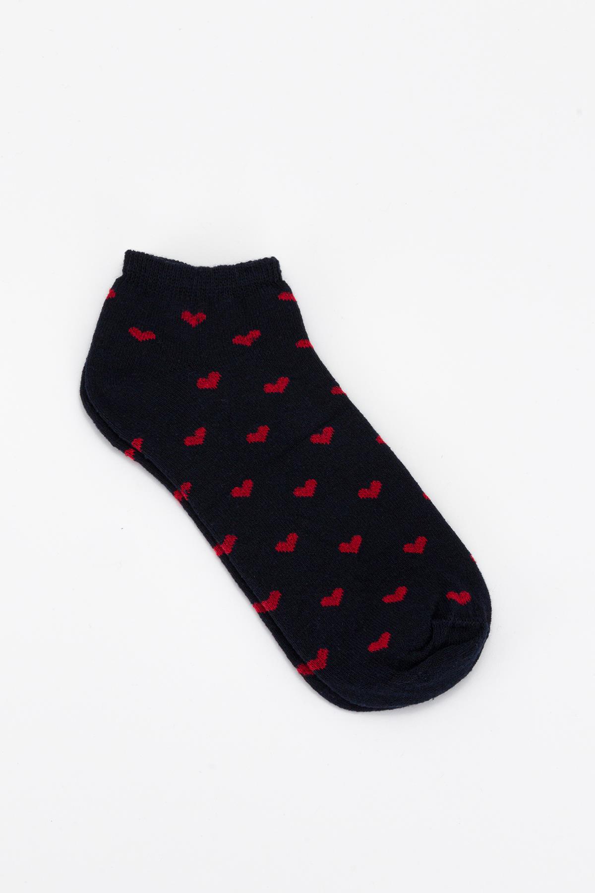 Desenli Patik Çorap