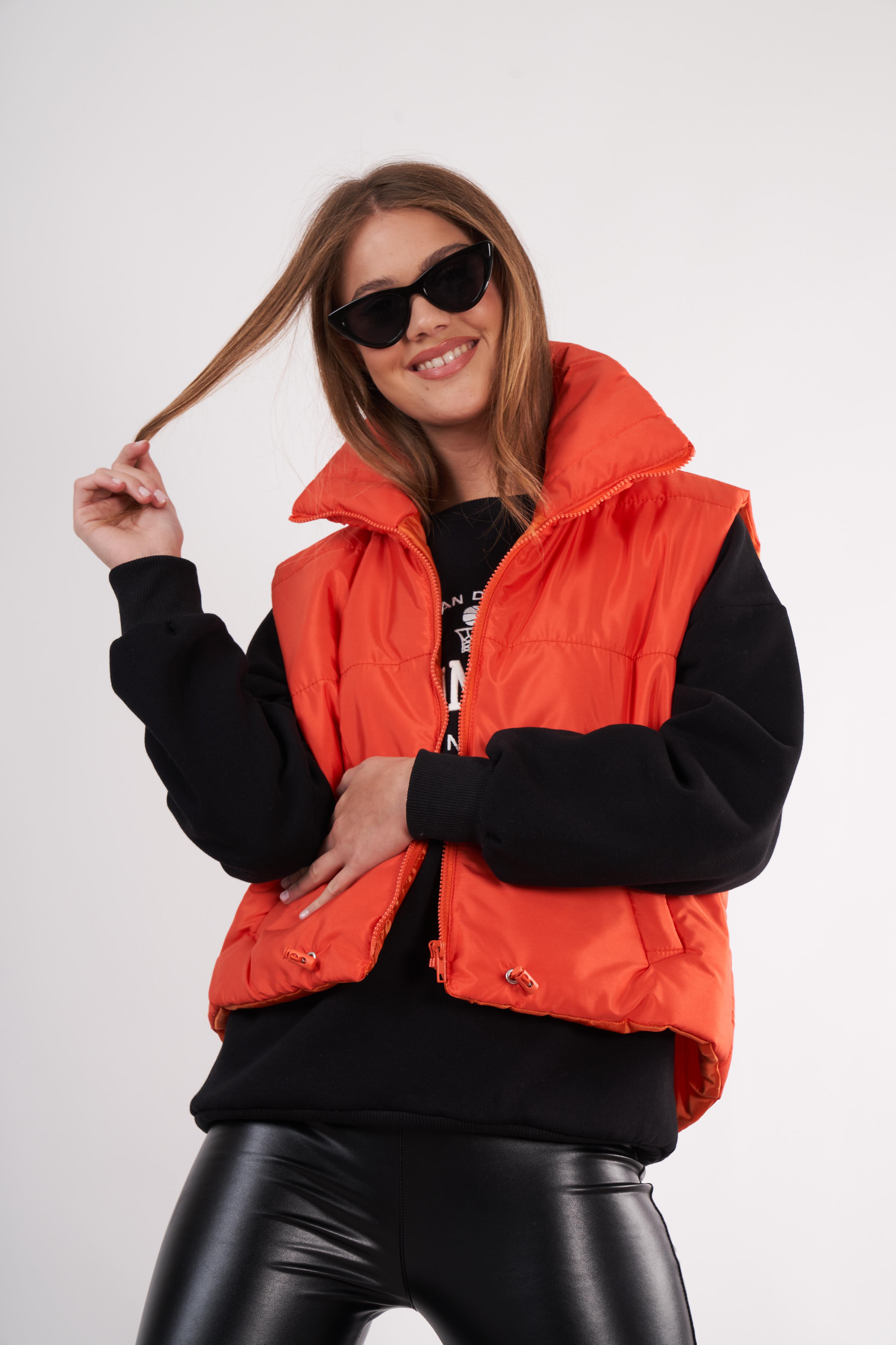 Dik Yaka Şişme Yelek