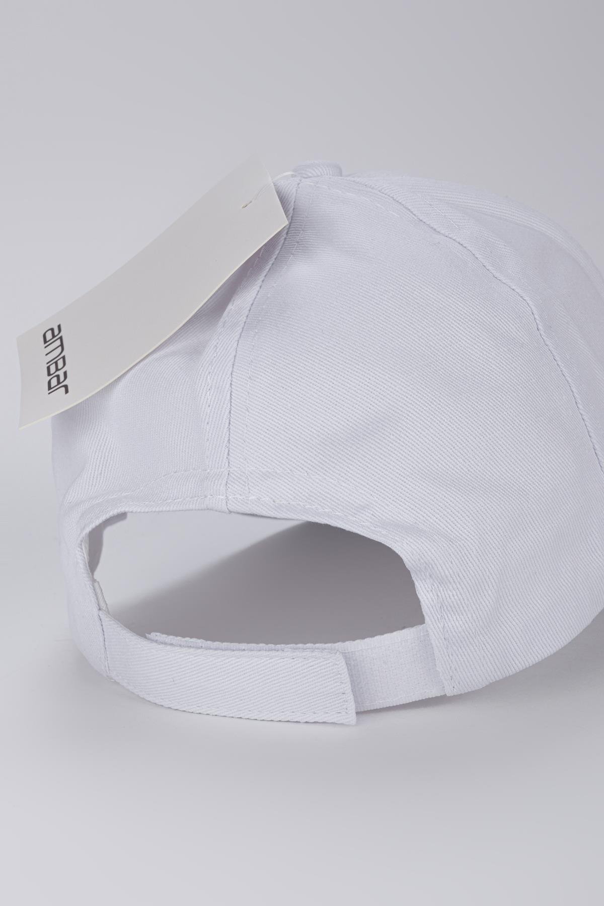 Düz Basic Kep Beyaz