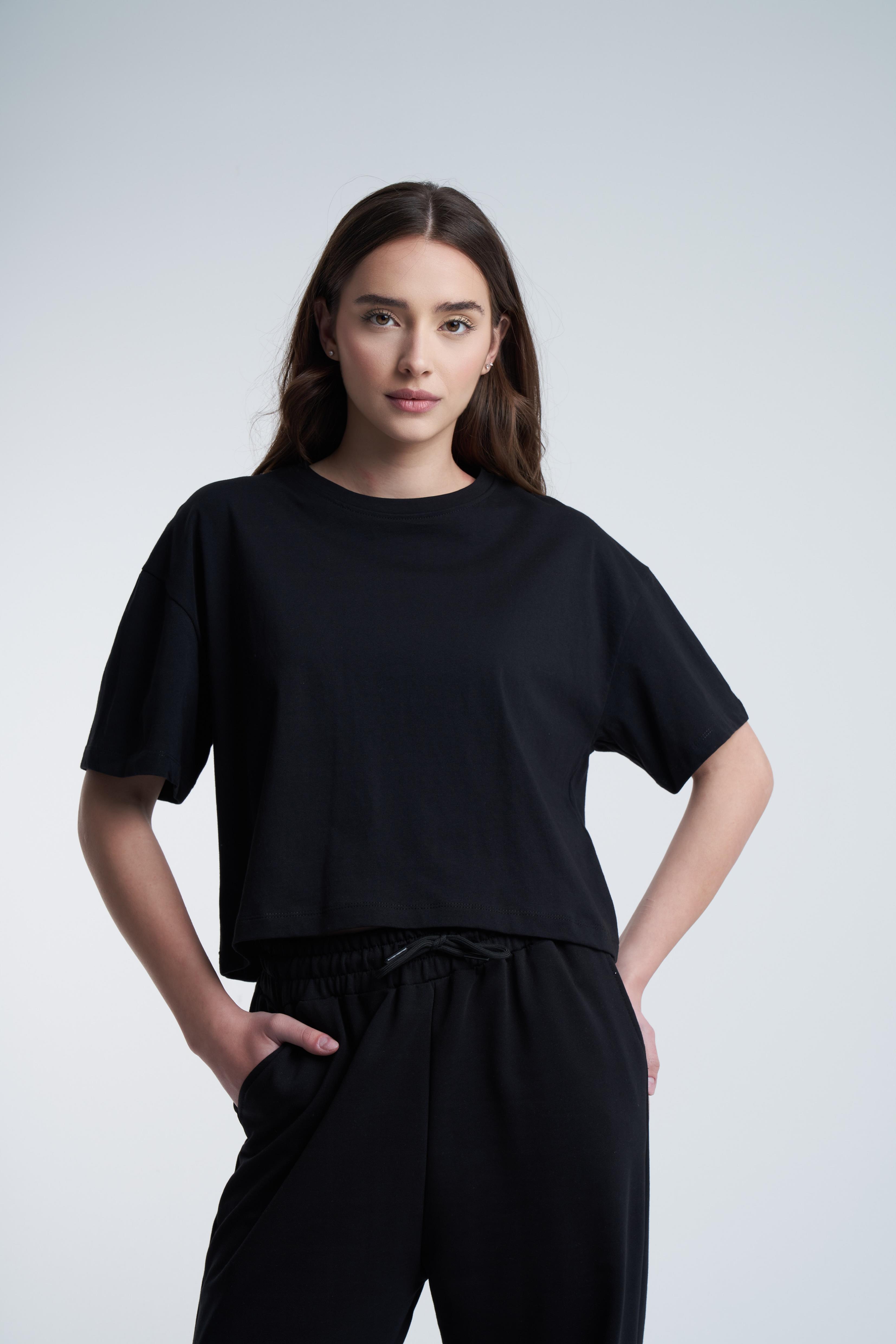 Düz Basic Kısa T-shirt