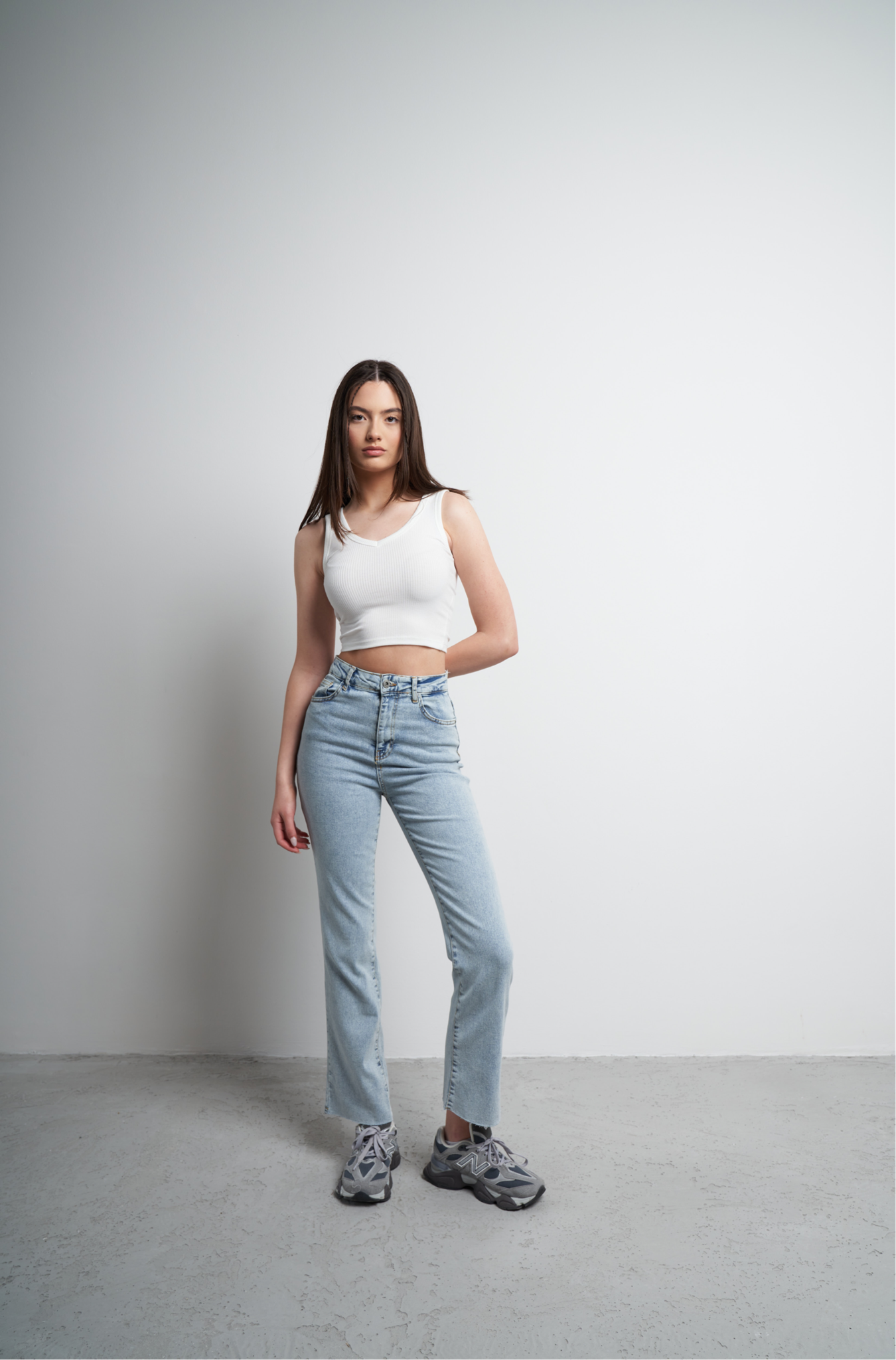 Flare Fit Jean Pantolon Açık Mavi