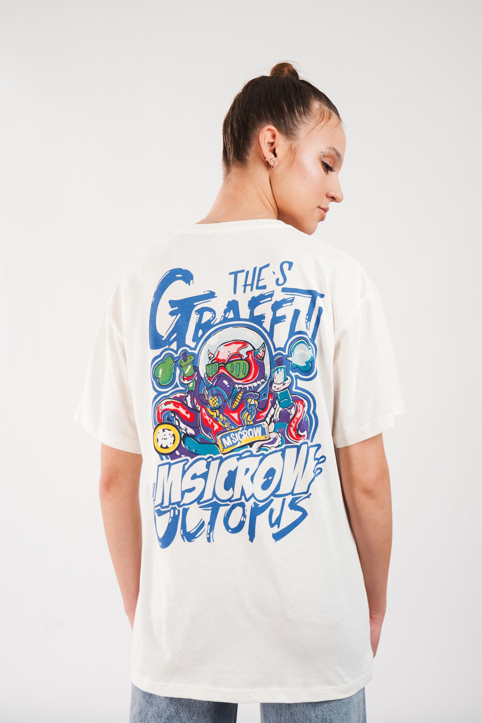 Gtraffiti Baskılı T-shirt