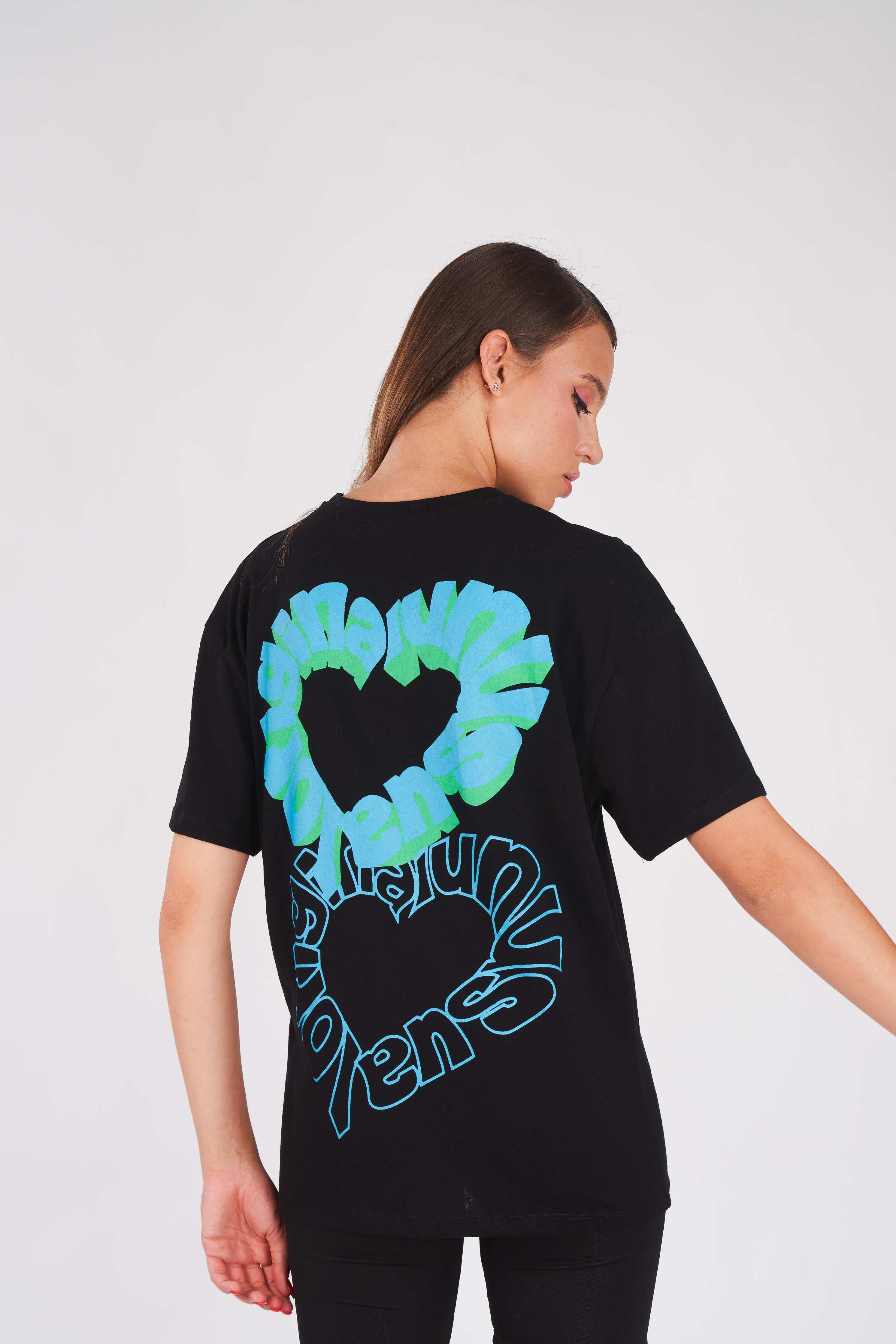 Kalp Baskılı T-shirt1