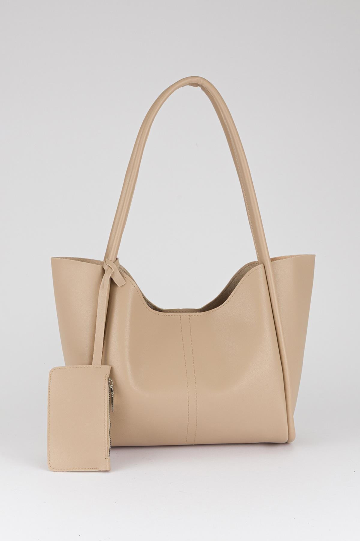 Kanse Salaş Omuz Çantası Ekru