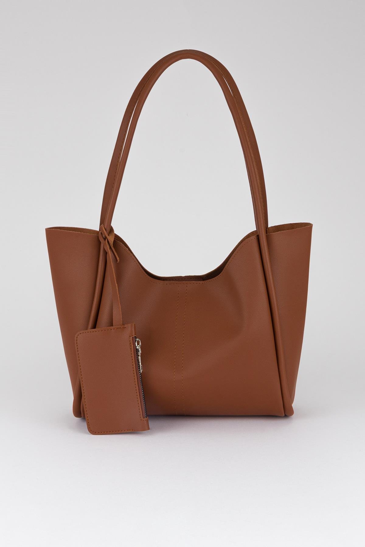 Kanse Salaş Omuz Çantası Taba