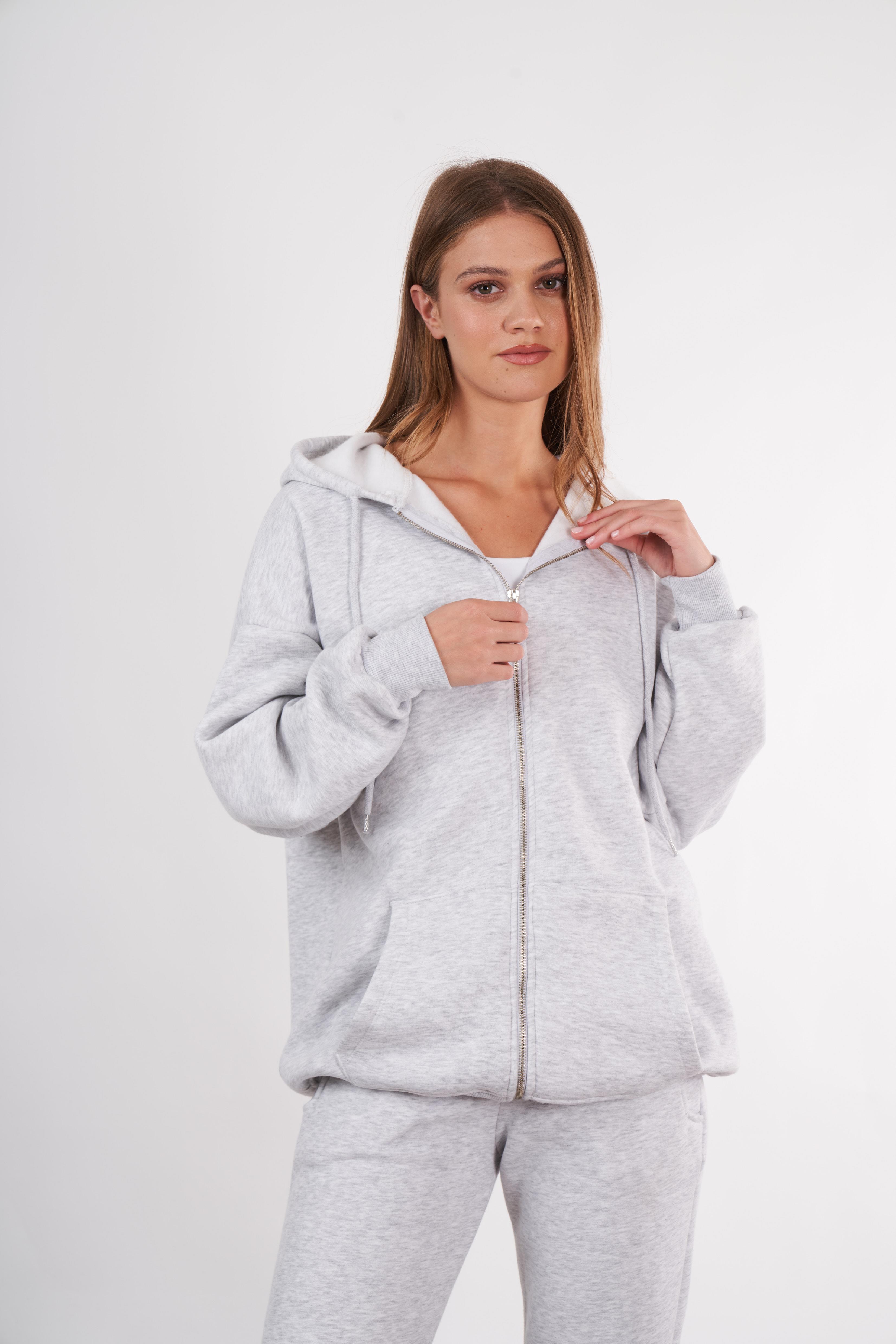 Kapüşonlu Oversize Sweatshirt Ceket