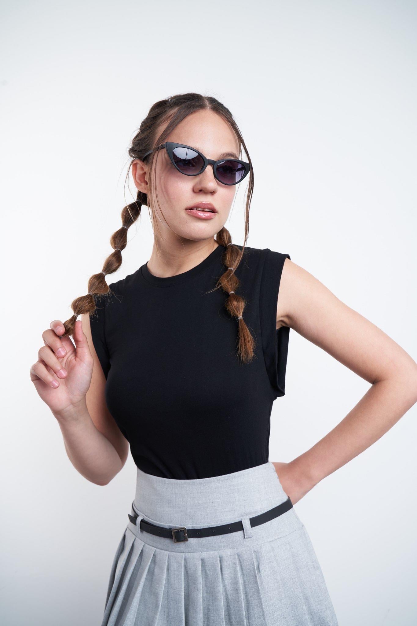 Kolsuz T-shirt Siyah