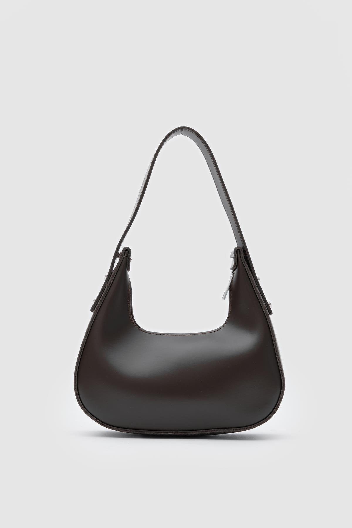 Minimal Baget Çanta Acı Kahve
