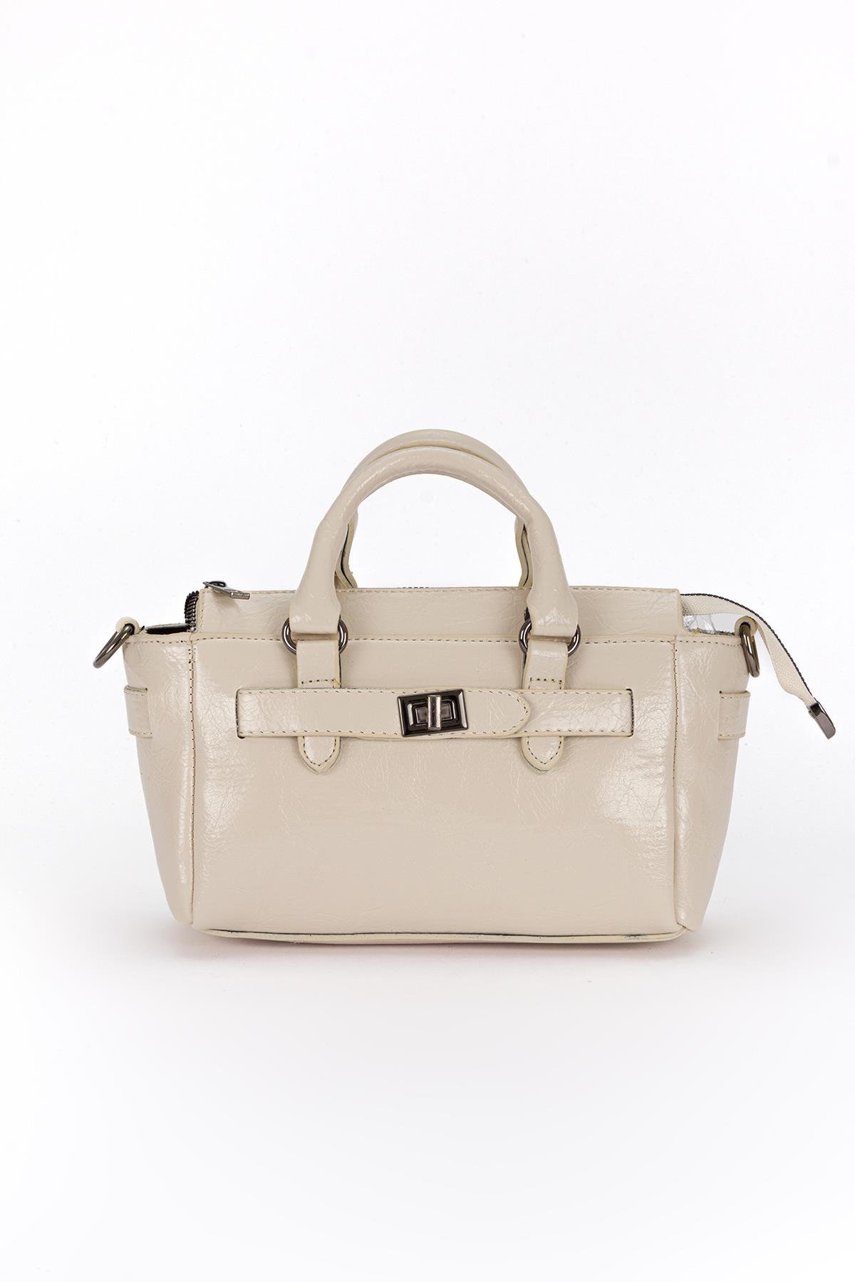 Minimal Çapraz Çanta Ekru