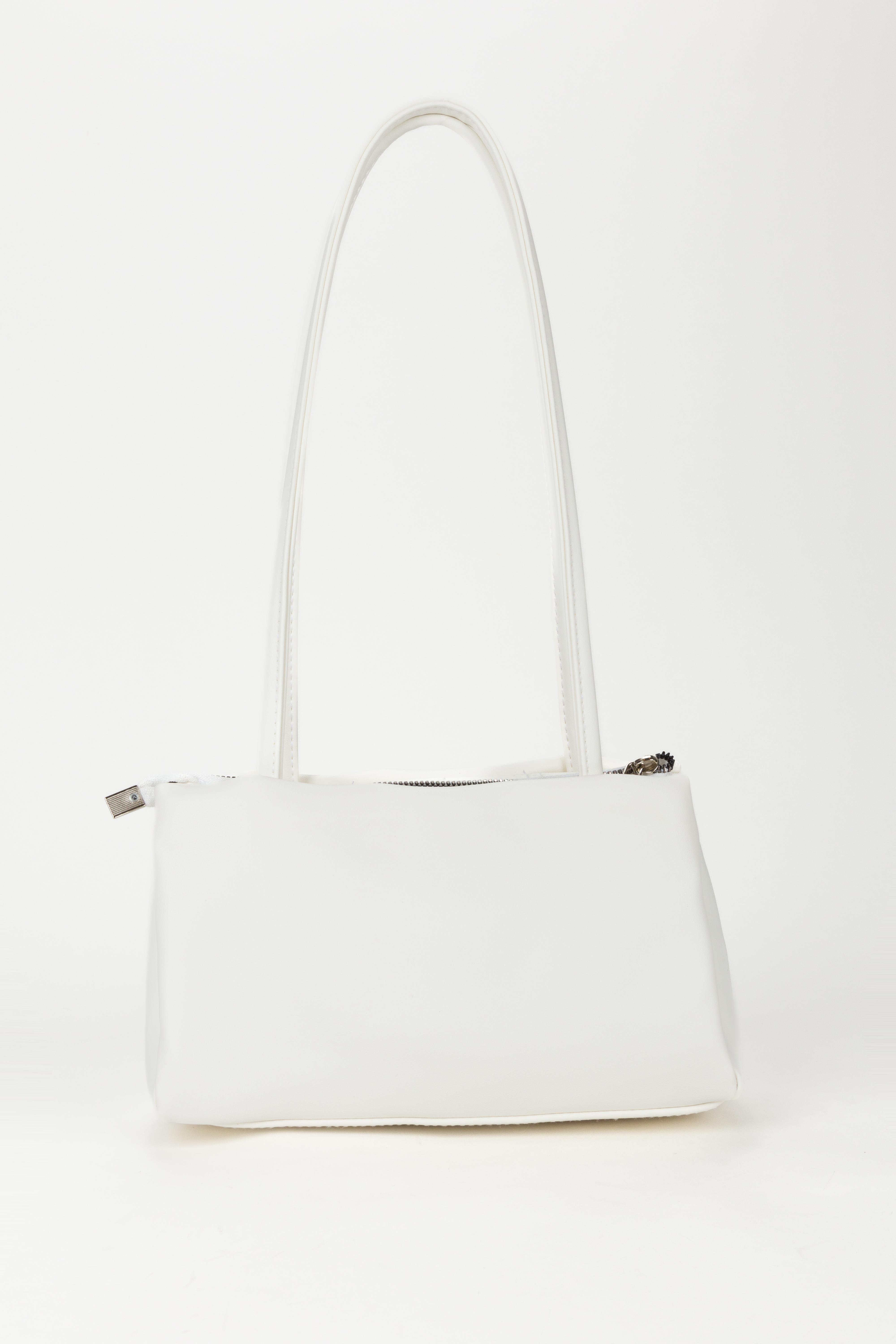 Minimalist Baget Çanta Beyaz