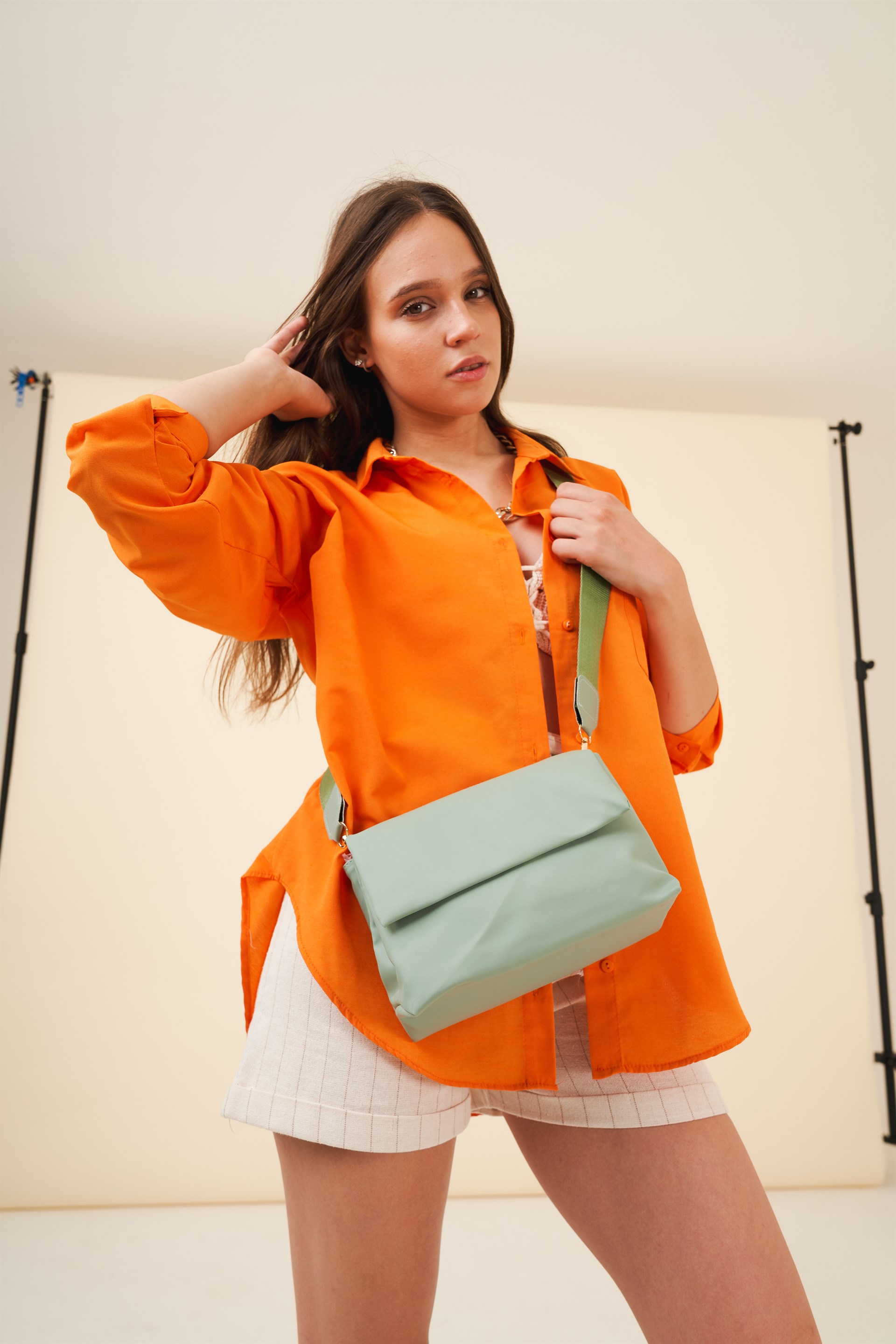 Napoli Model Saten Çanta