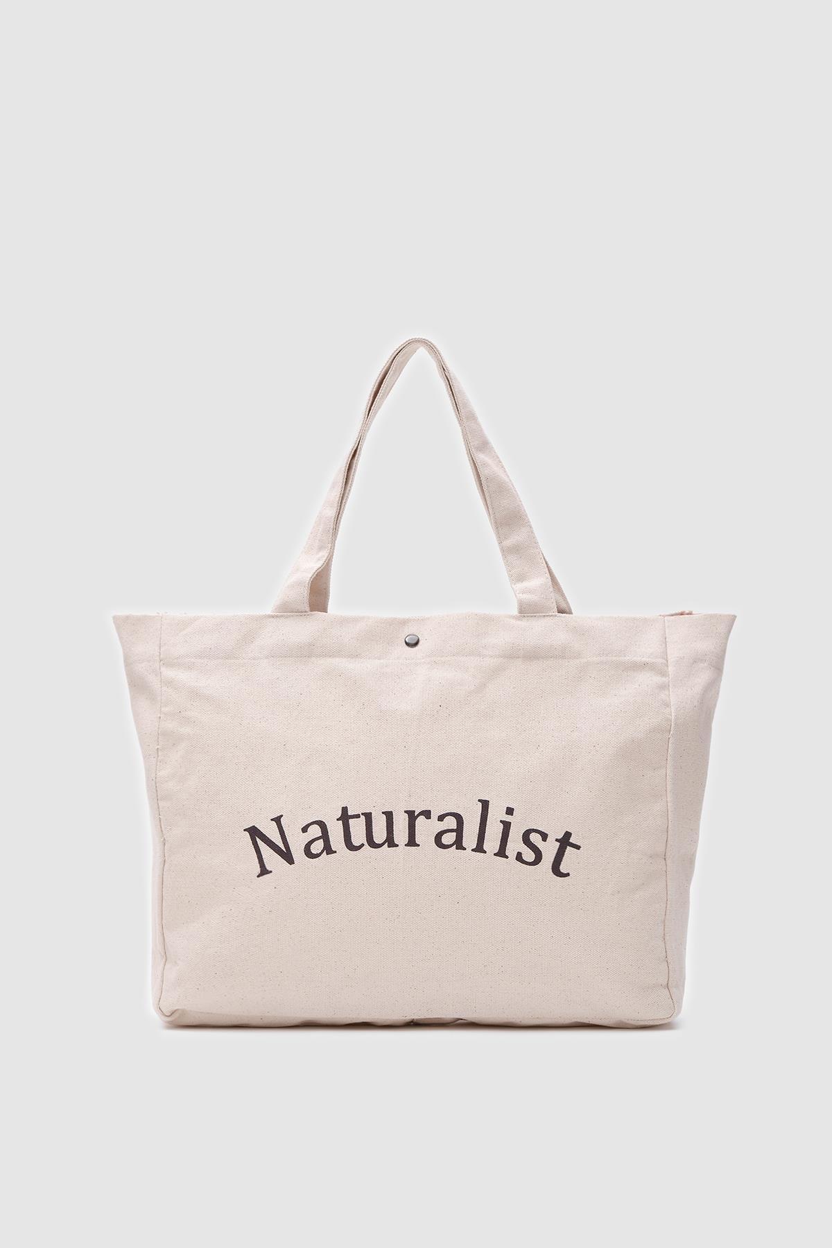 Naturalist Omuz Çantası Krem