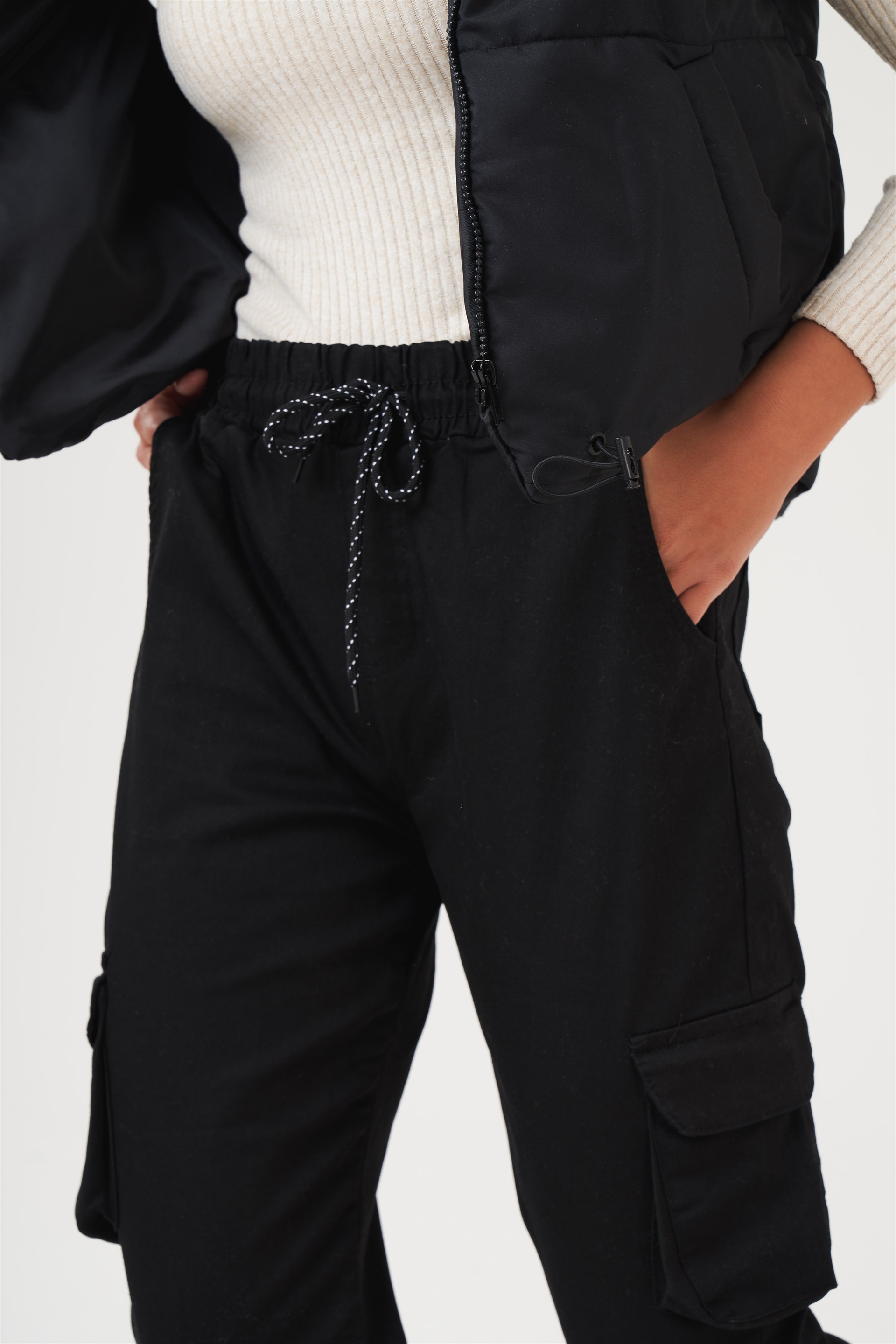Paris Kumaş Kargo Pantolon - Ambar Giyim