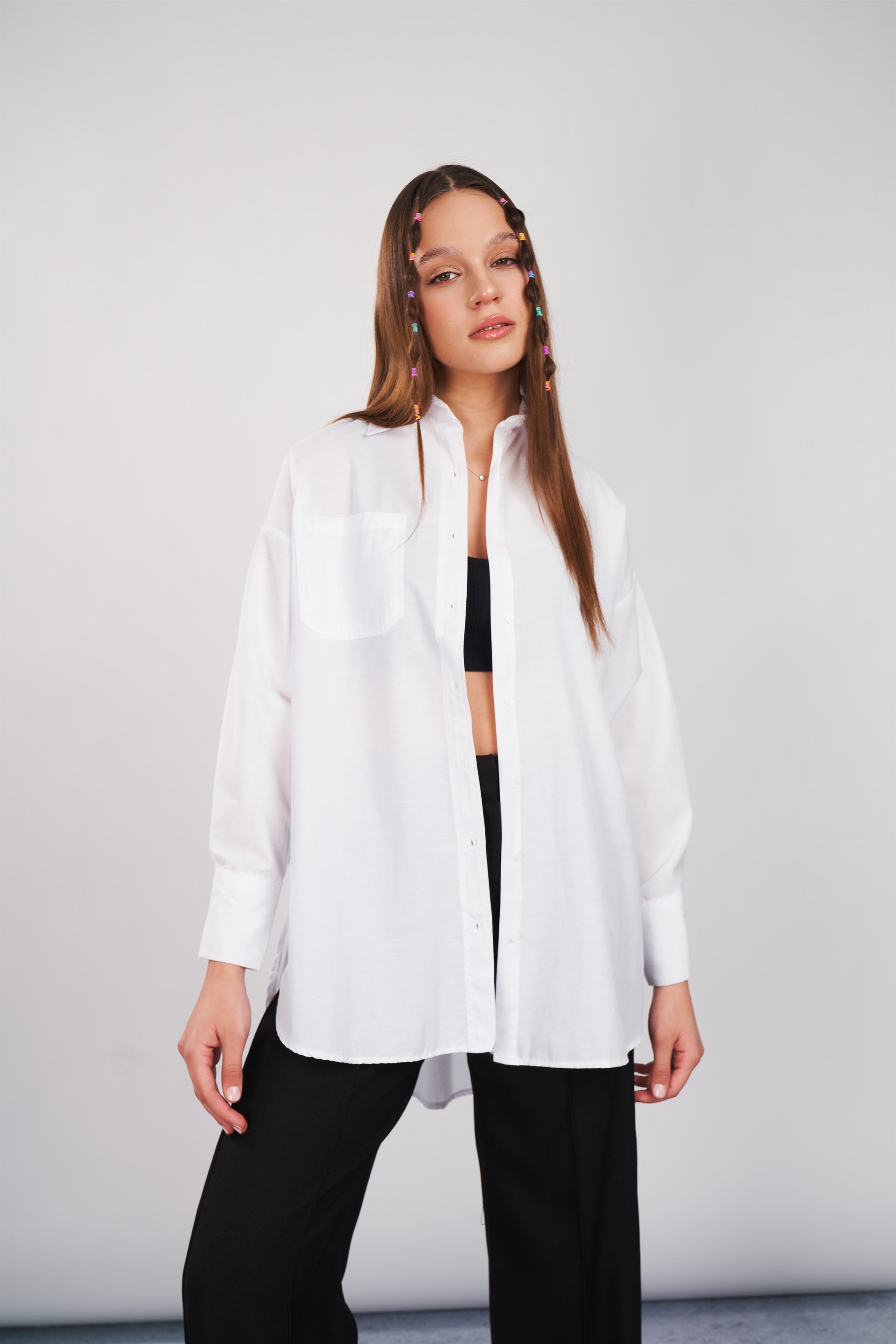 Poplin Oversize Gömlek